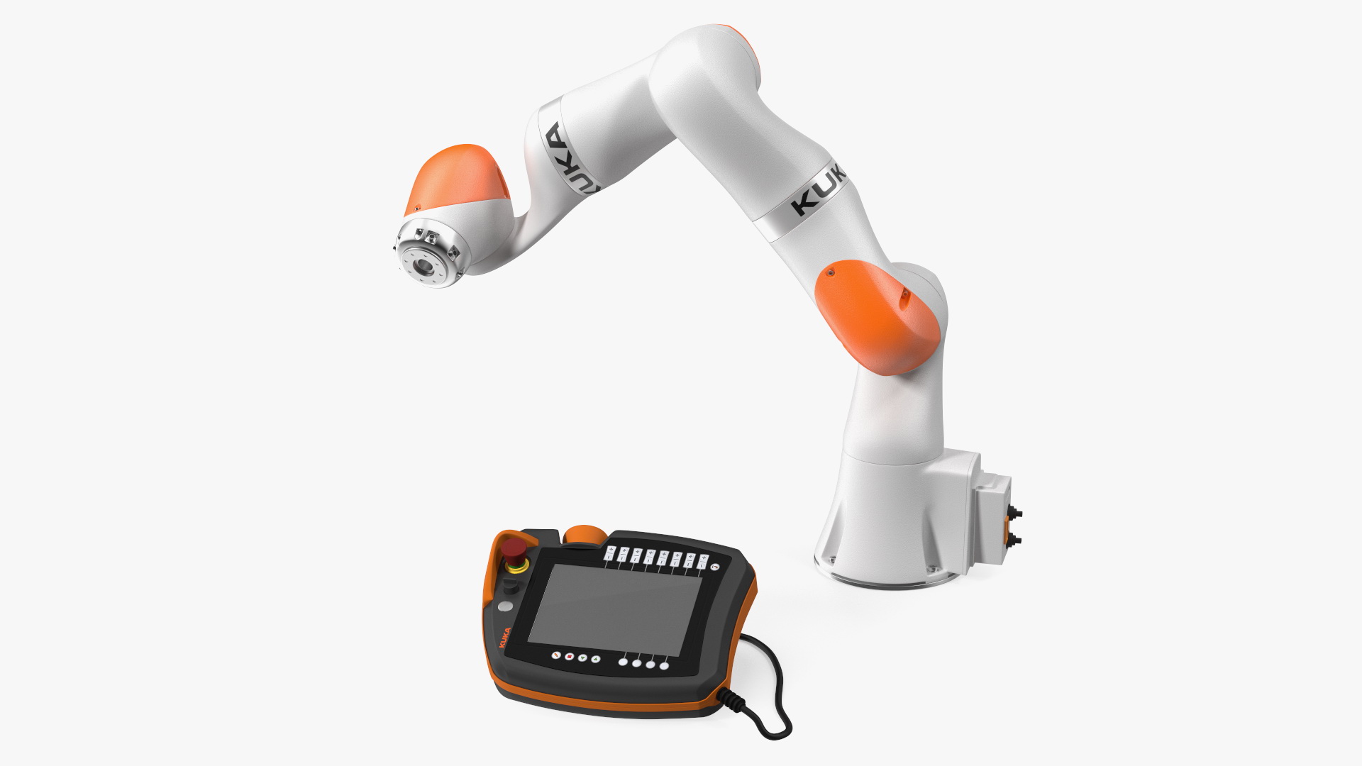KUKA LBR IIWA High Performance Robotic Arm Rigged 3D model
