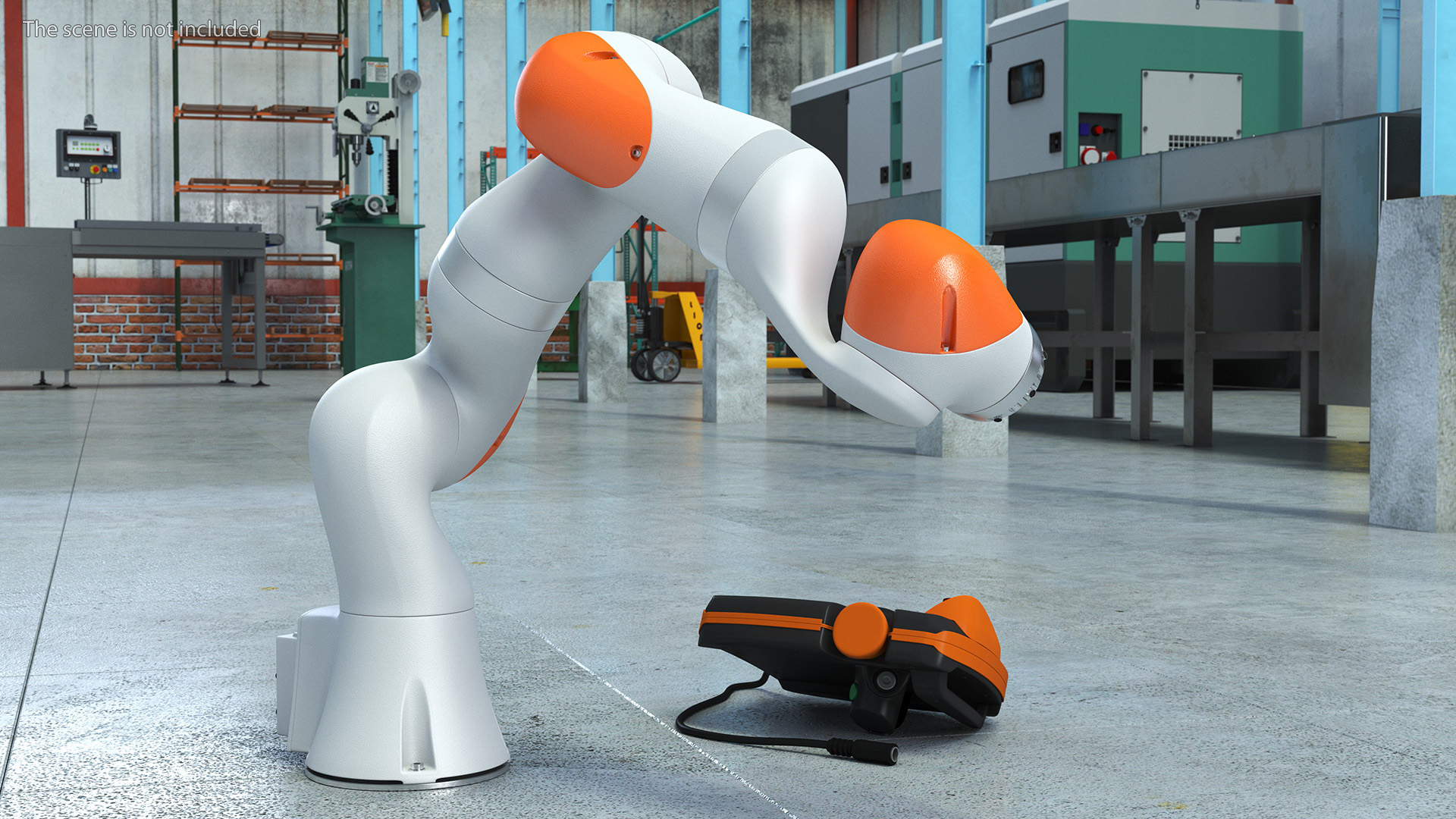 KUKA LBR IIWA High Performance Robotic Arm Rigged 3D model