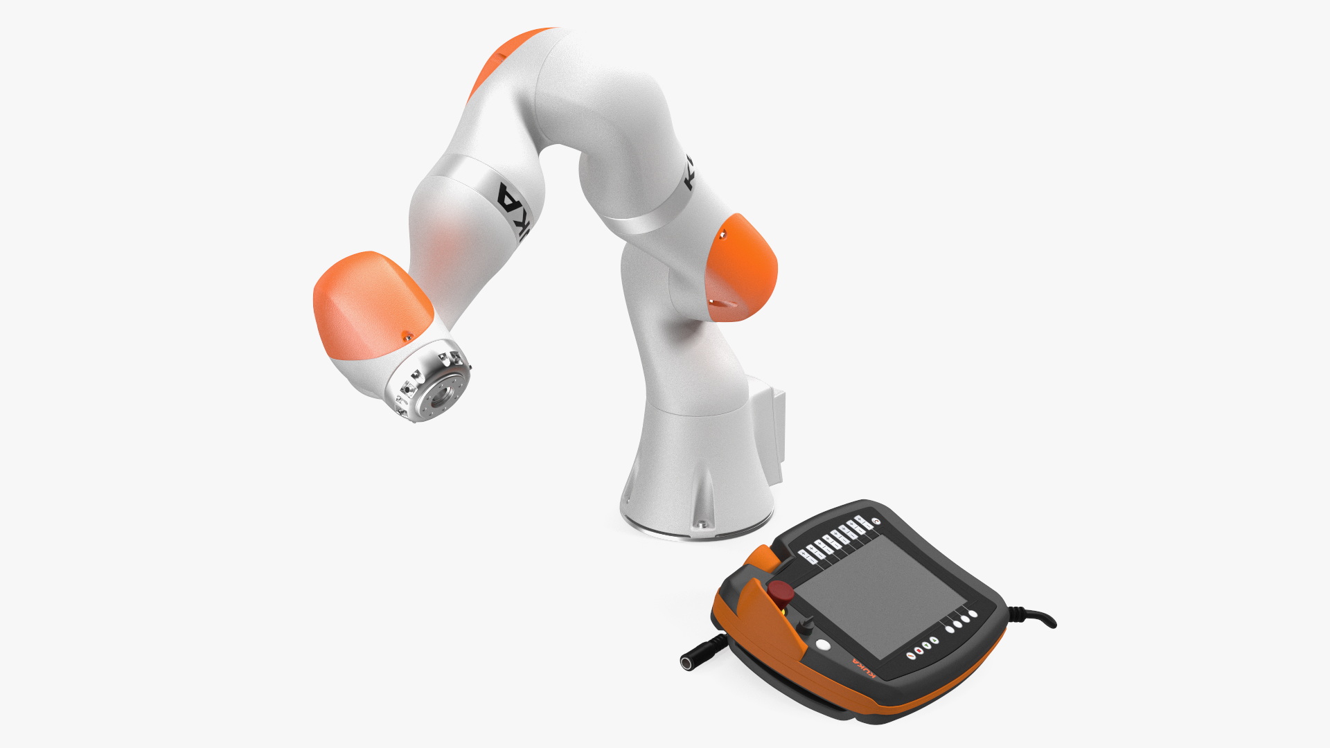 KUKA LBR IIWA High Performance Robotic Arm Rigged 3D model