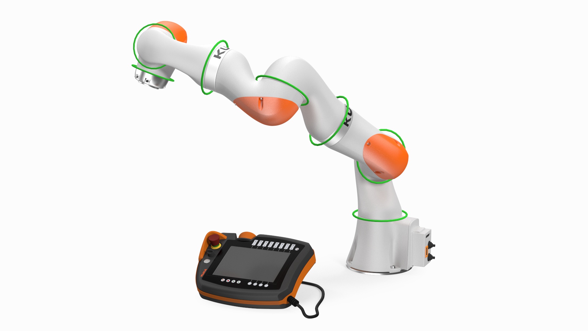 KUKA LBR IIWA High Performance Robotic Arm Rigged 3D model