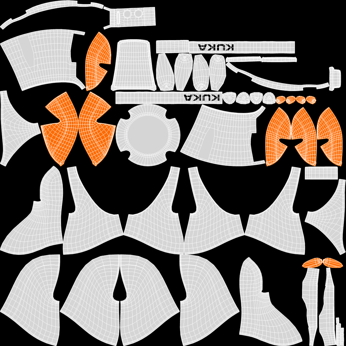 KUKA LBR IIWA High Performance Robotic Arm Rigged 3D model
