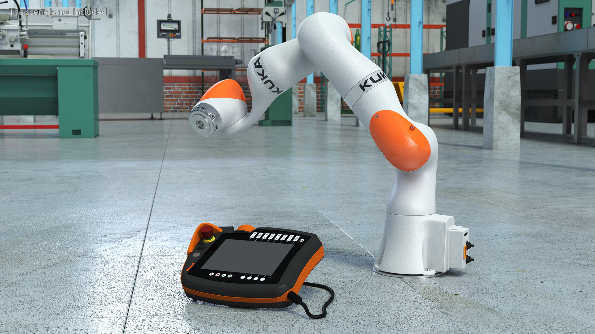 KUKA LBR IIWA High Performance Robotic Arm Rigged 3D model