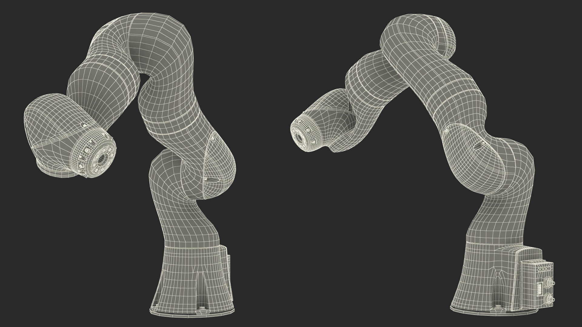 KUKA LBR IIWA High Performance Robotic Arm Rigged 3D model
