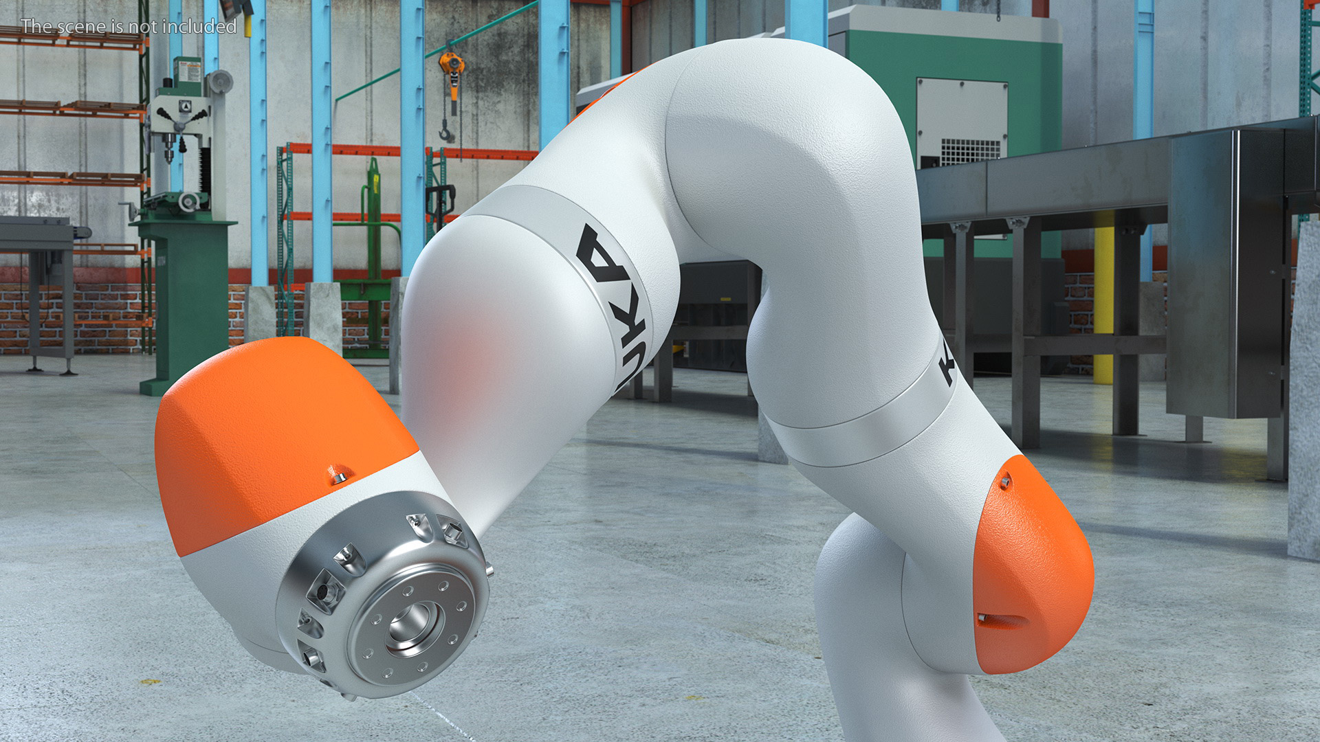 KUKA LBR IIWA High Performance Robotic Arm Rigged 3D model