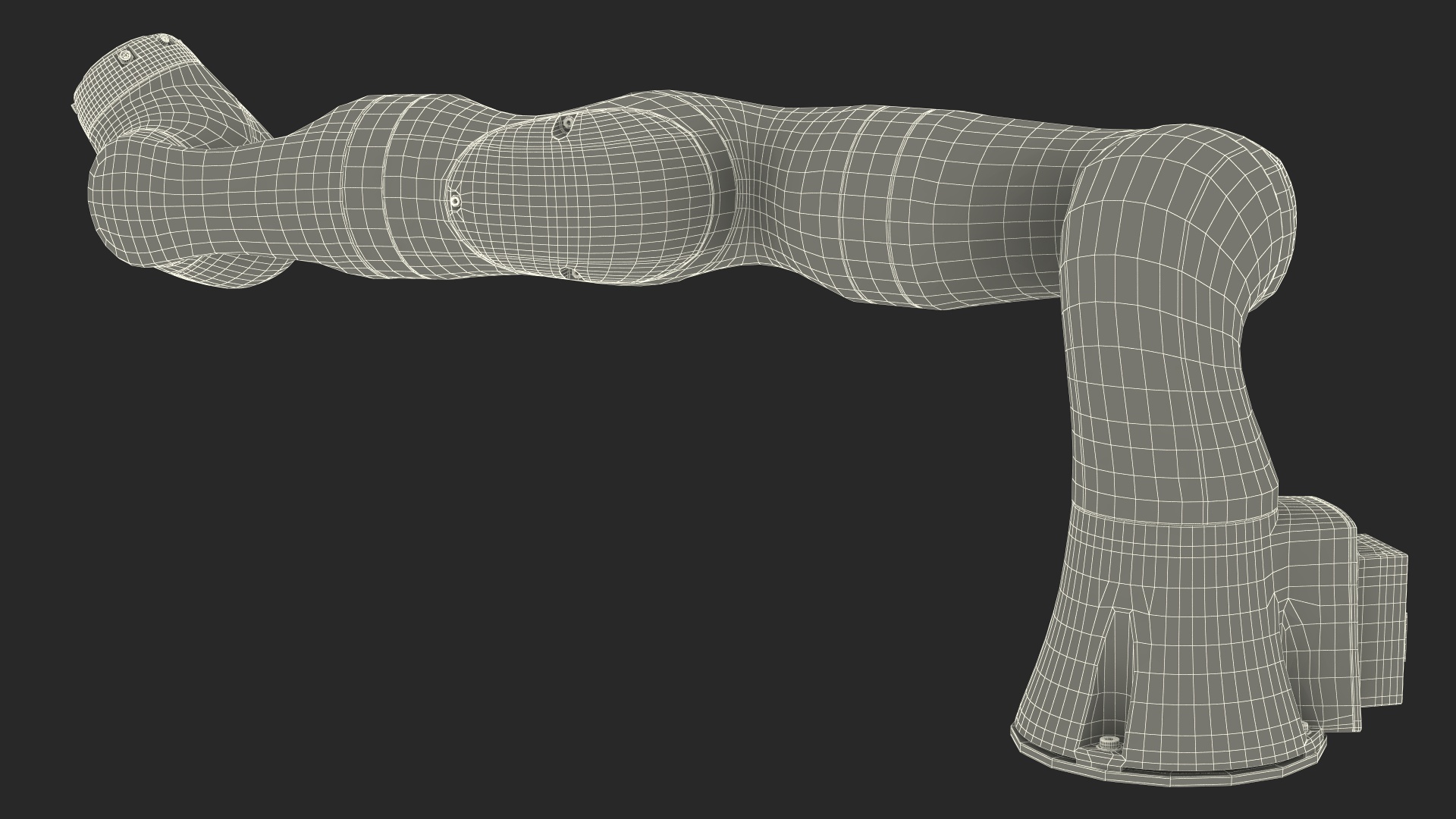 KUKA LBR IIWA High Performance Robotic Arm Rigged 3D model