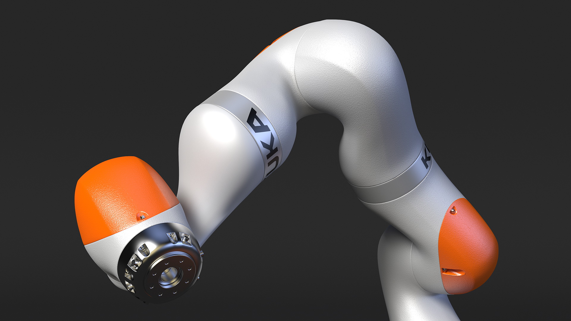 KUKA LBR IIWA High Performance Robotic Arm Rigged 3D model