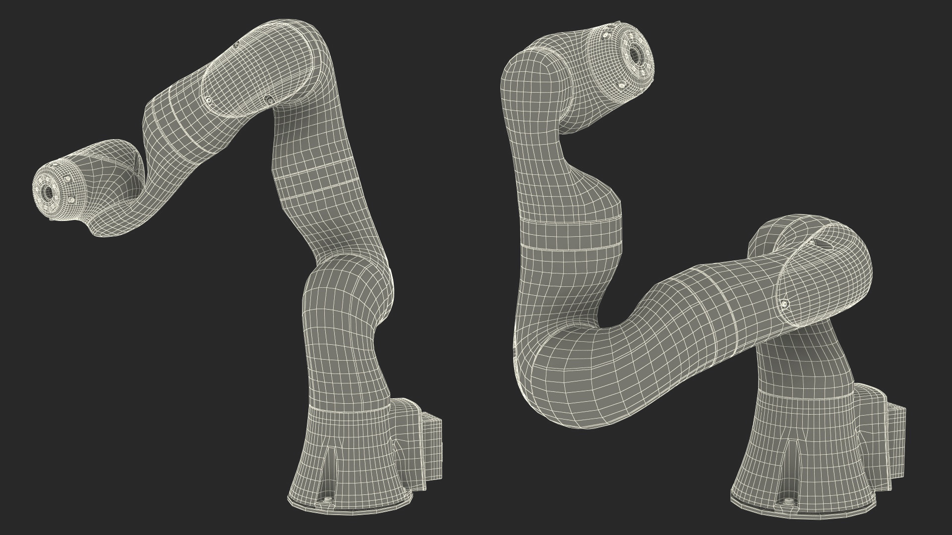 KUKA LBR IIWA High Performance Robotic Arm Rigged 3D model