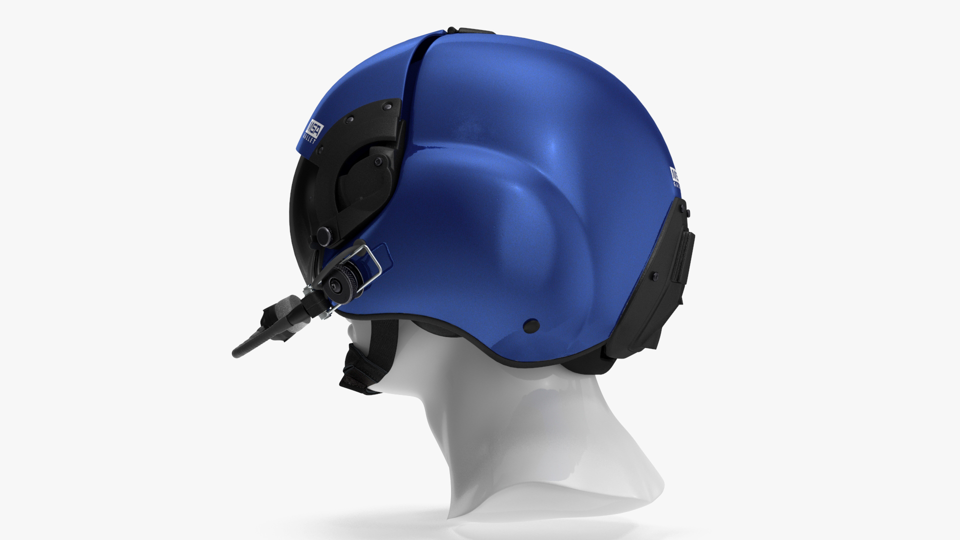 3D model Helicopter Flight LH350 Helmet Blue