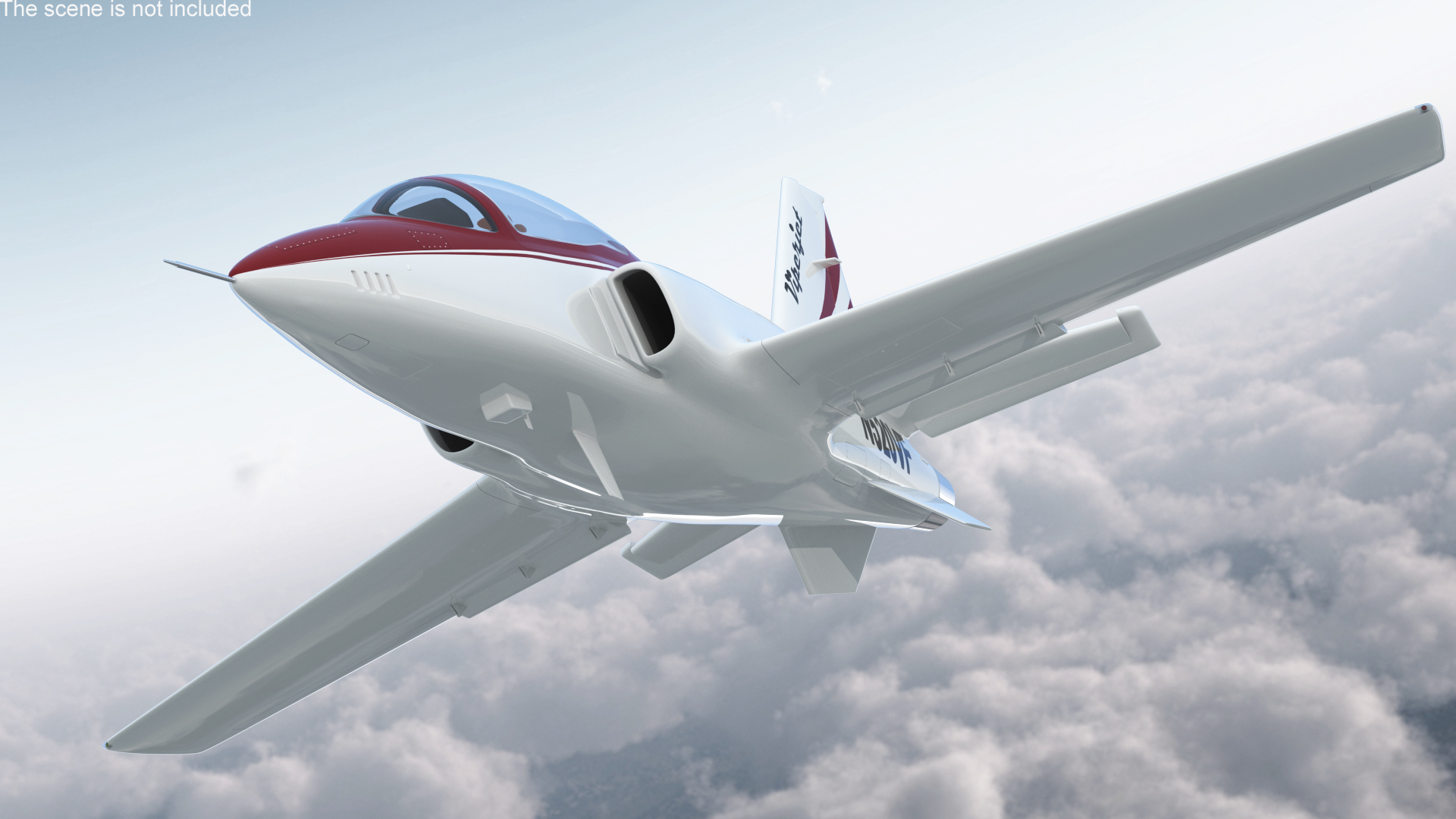 3D Private Jet Aircraft ViperJet Rigged