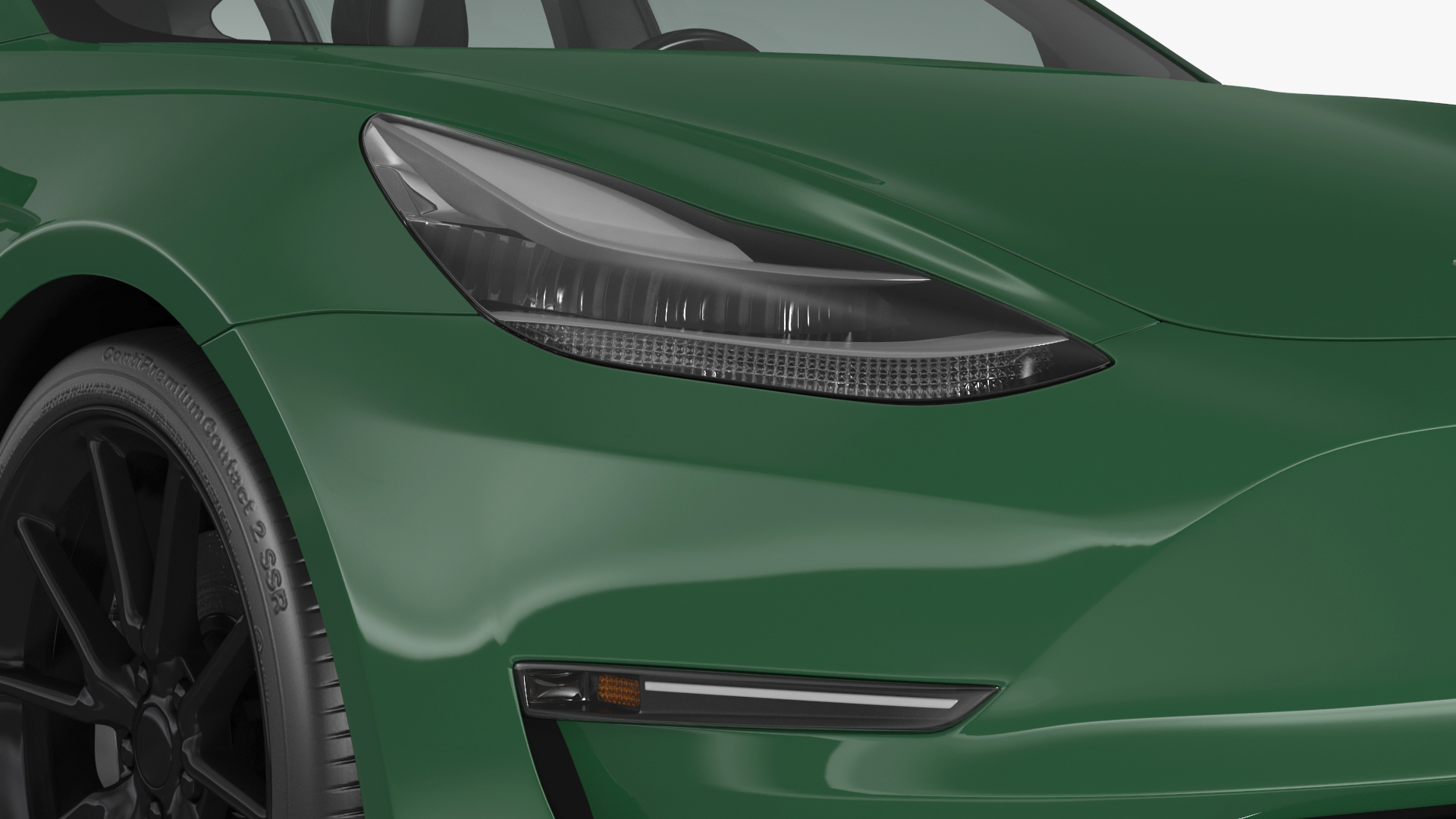 3D Tesla Model 3 Carbon Fiber Sport Package Rigged for Cinema 4D