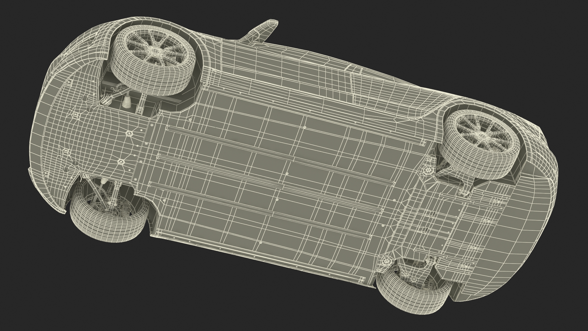 3D Tesla Model 3 Carbon Fiber Sport Package Rigged for Cinema 4D
