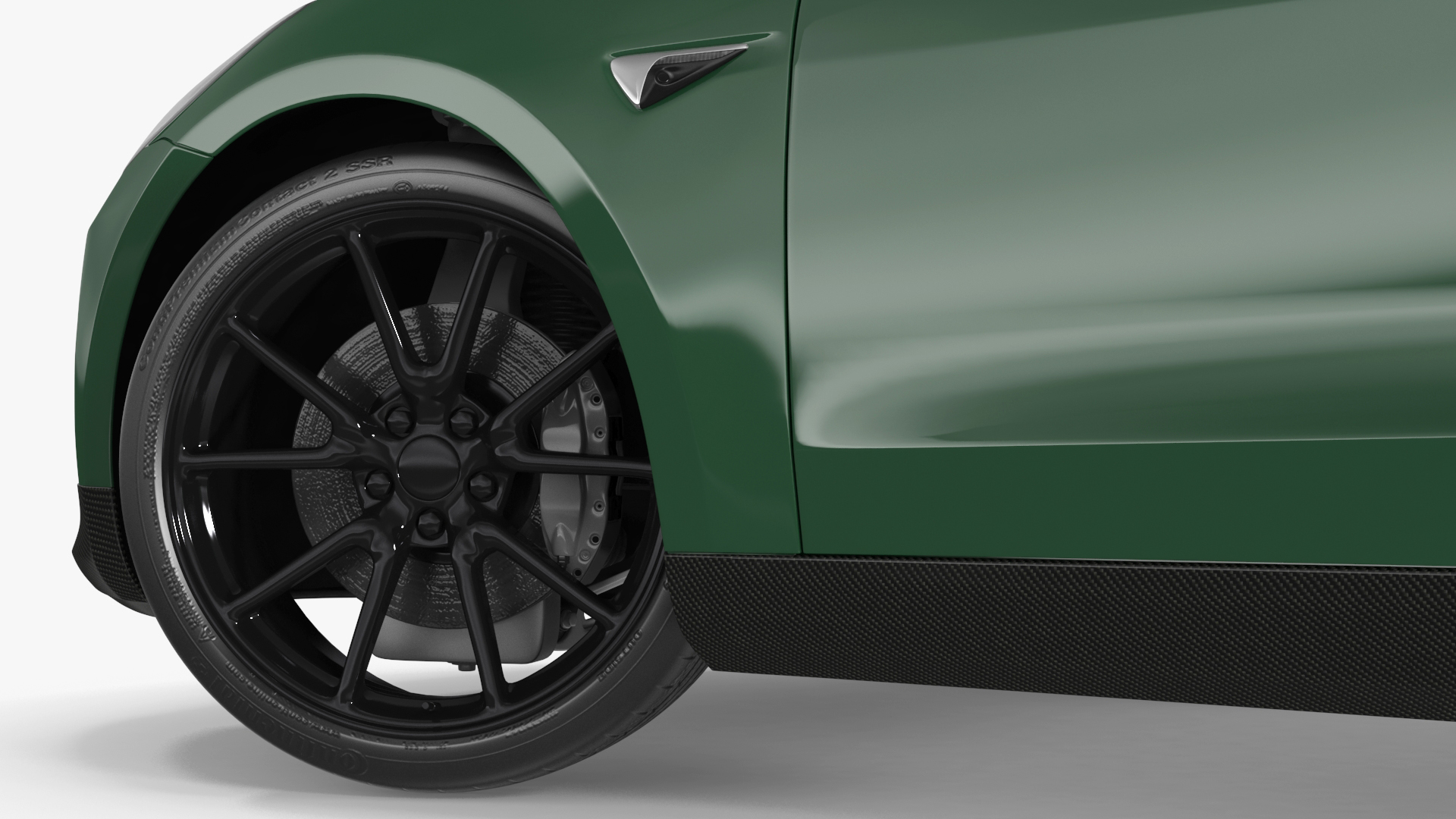 3D Tesla Model 3 Carbon Fiber Sport Package Rigged for Cinema 4D