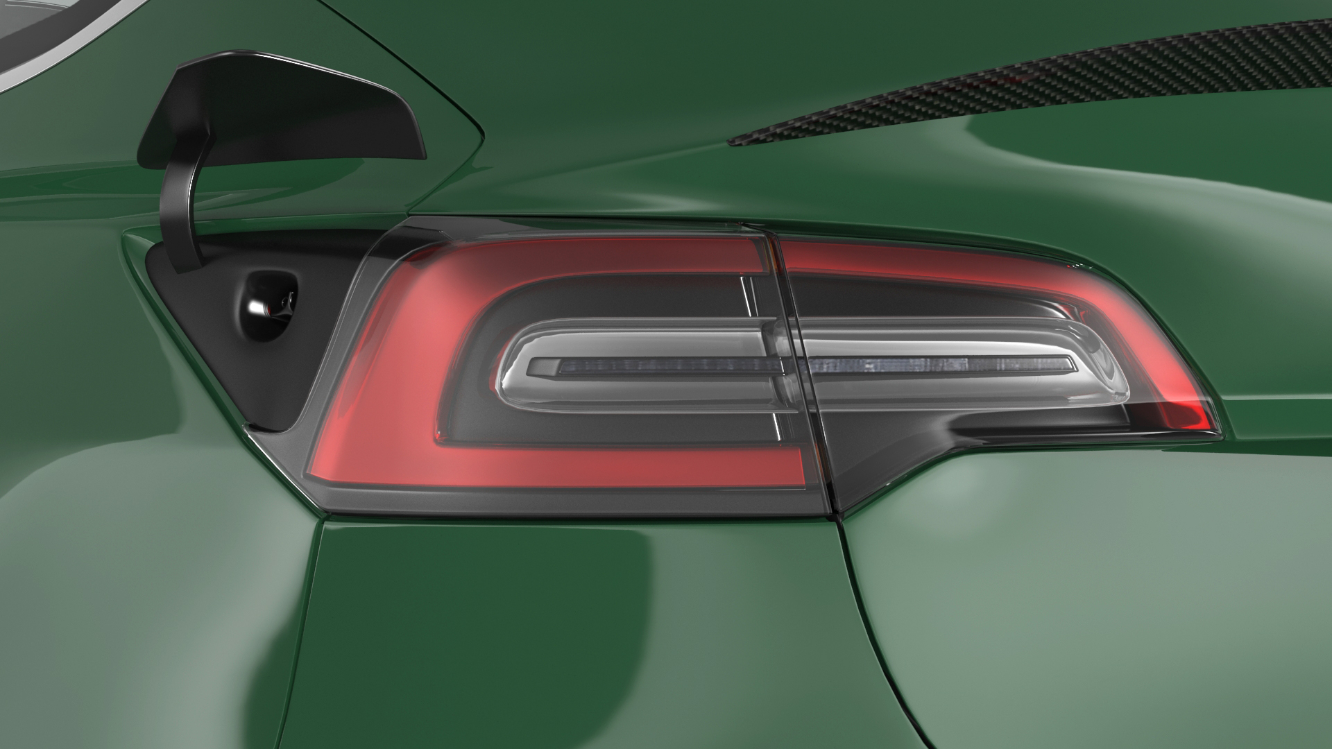 3D Tesla Model 3 Carbon Fiber Sport Package Rigged for Cinema 4D