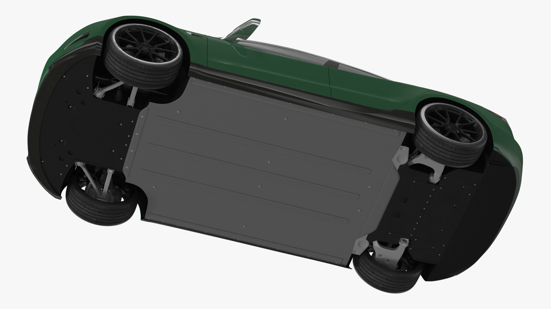 3D Tesla Model 3 Carbon Fiber Sport Package Rigged for Cinema 4D