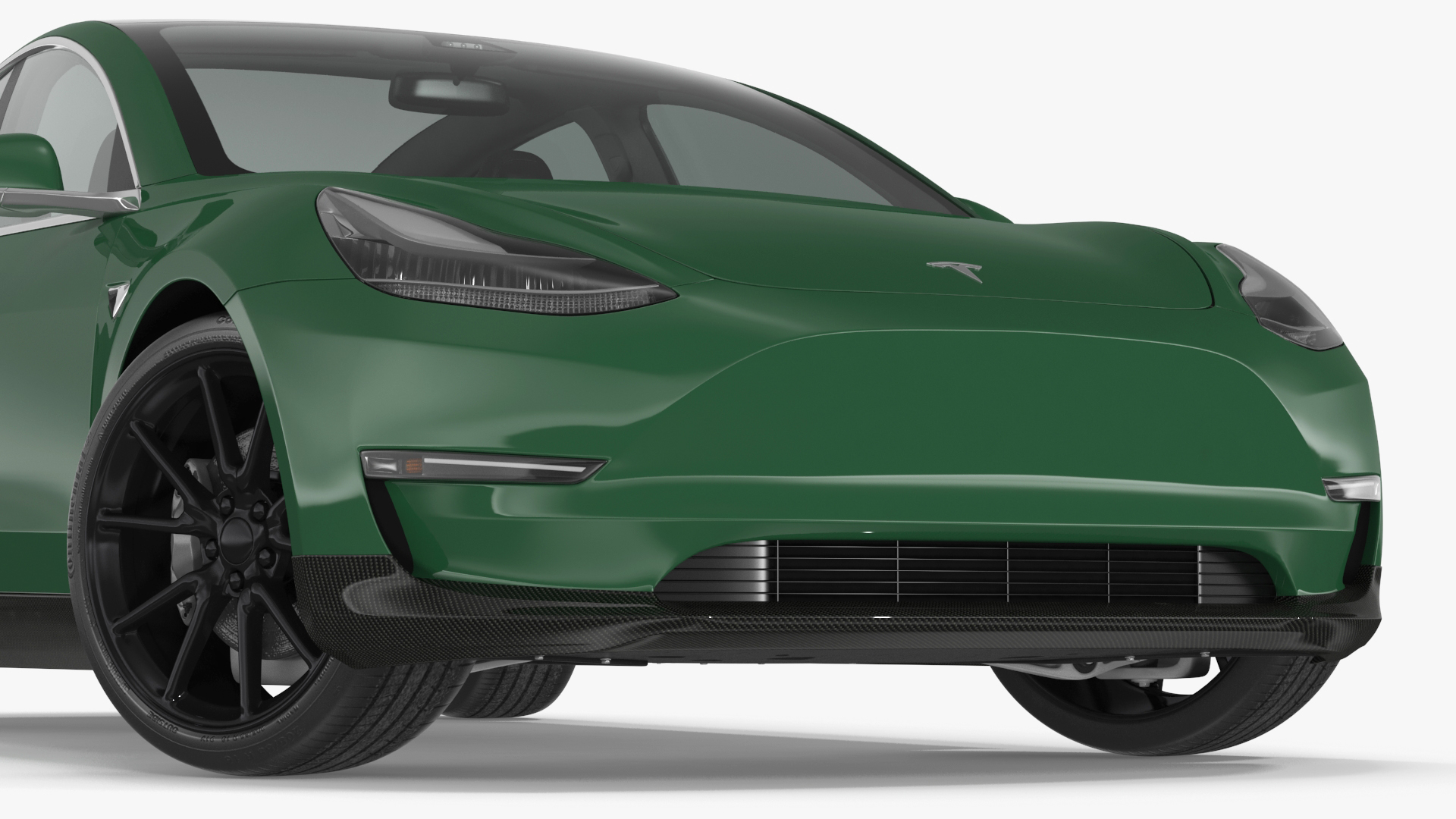 3D Tesla Model 3 Carbon Fiber Sport Package Rigged for Cinema 4D