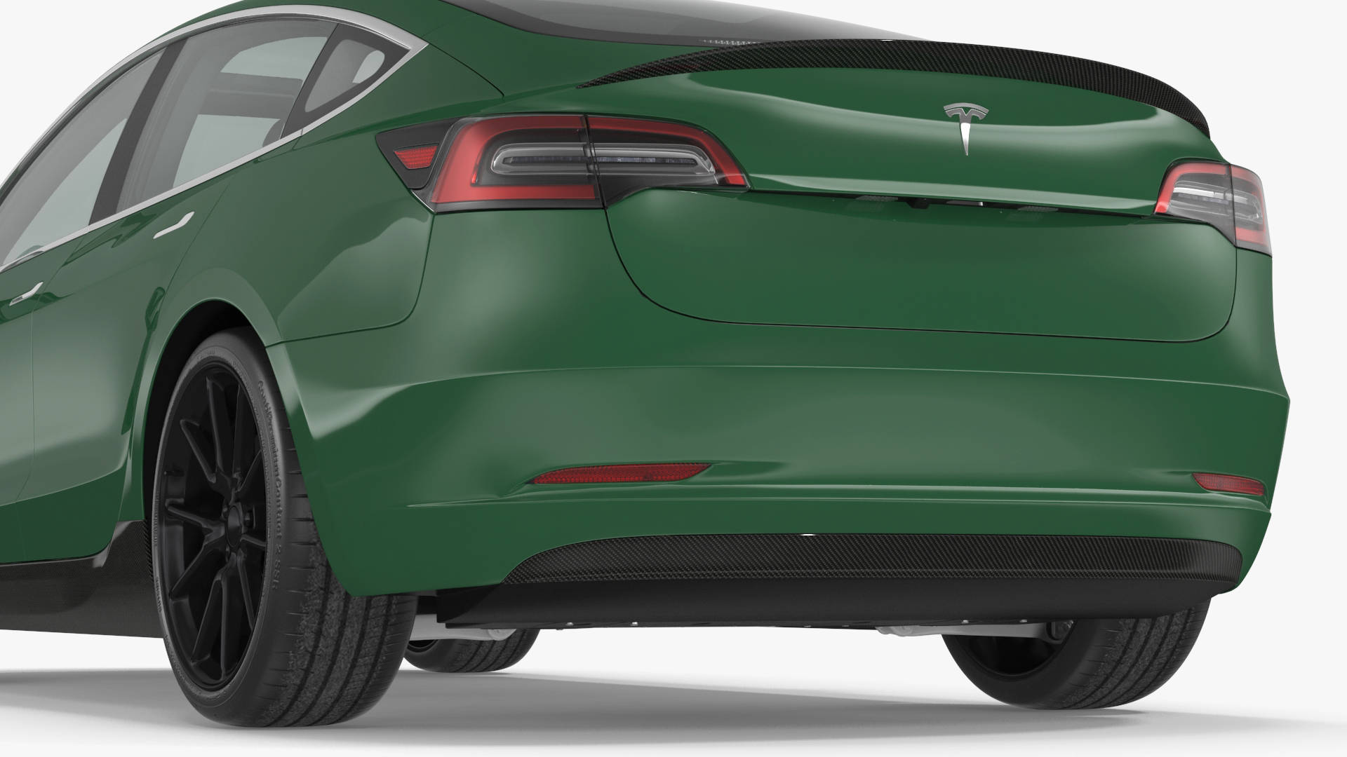 3D Tesla Model 3 Carbon Fiber Sport Package Rigged for Cinema 4D