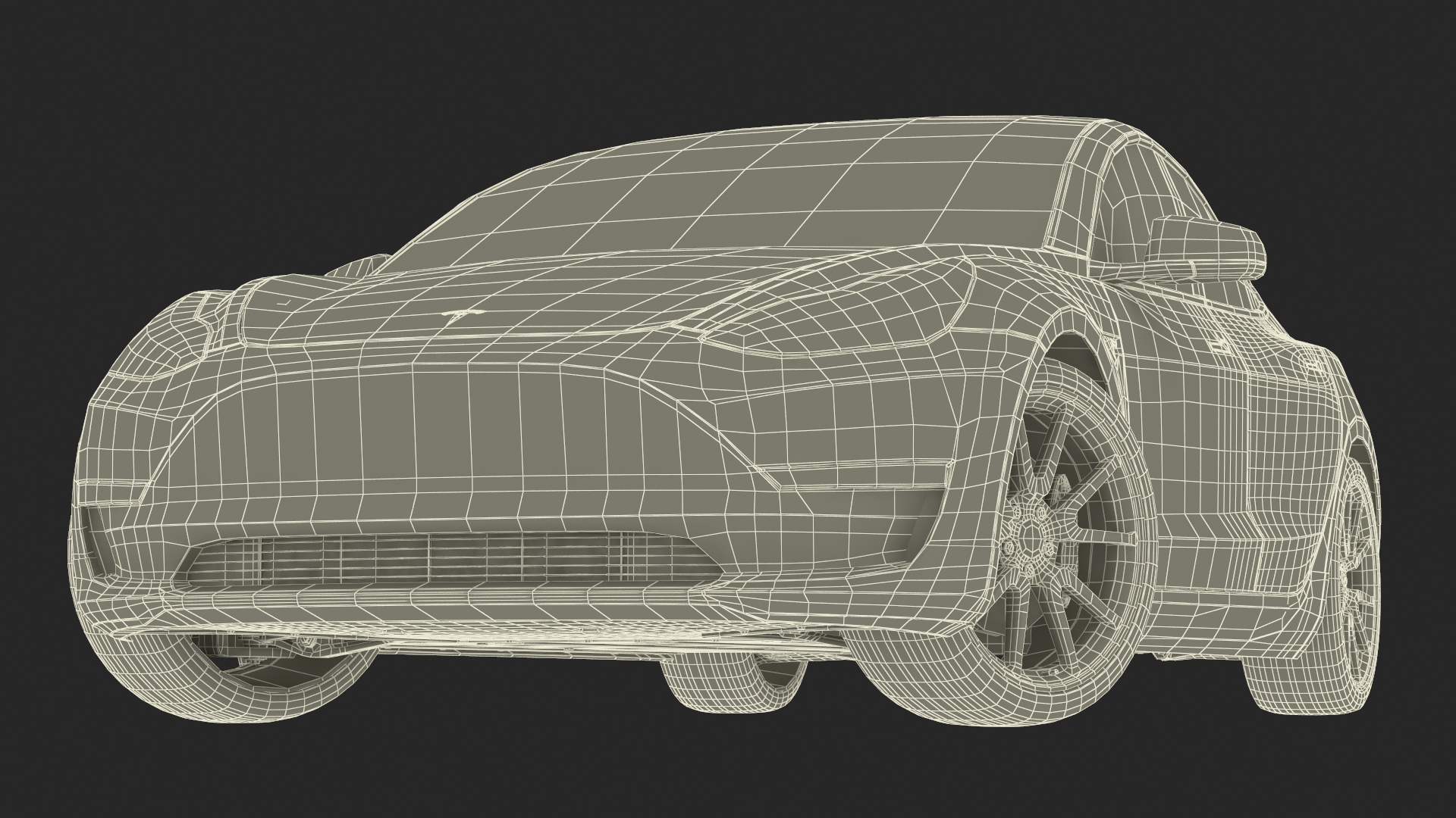 3D Tesla Model 3 Carbon Fiber Sport Package Rigged for Cinema 4D