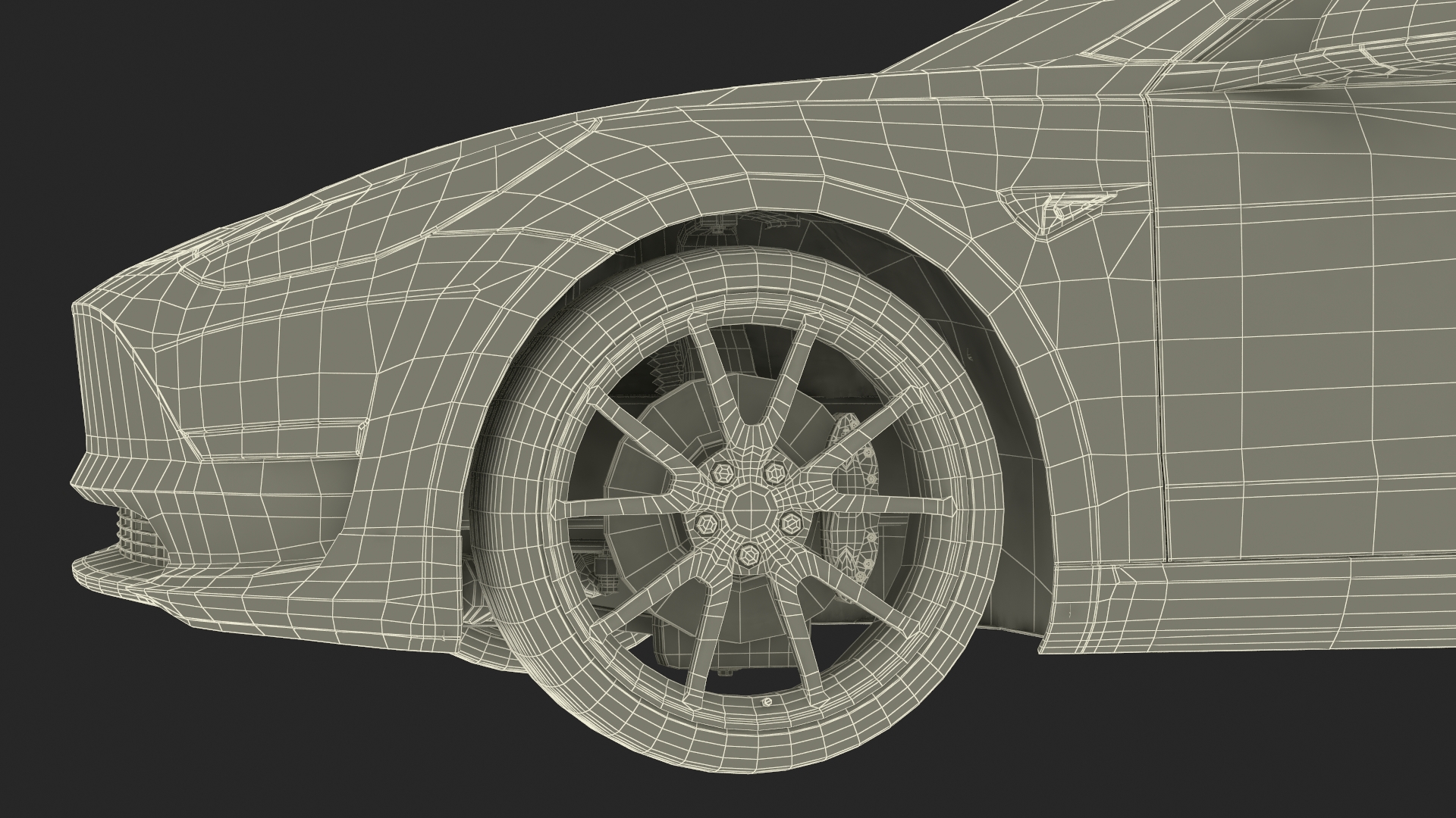 3D Tesla Model 3 Carbon Fiber Sport Package Rigged for Cinema 4D