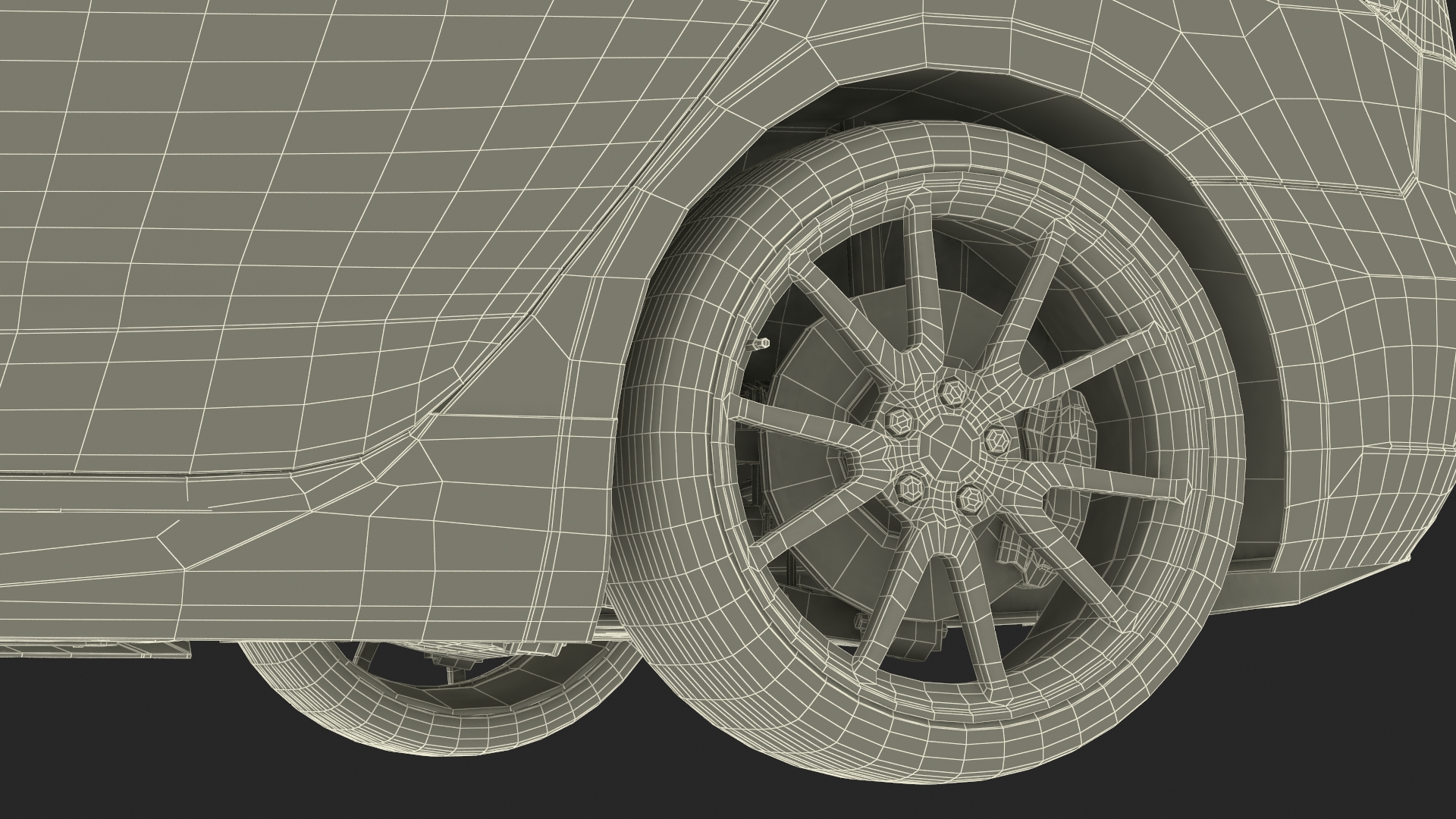3D Tesla Model 3 Carbon Fiber Sport Package Rigged for Cinema 4D