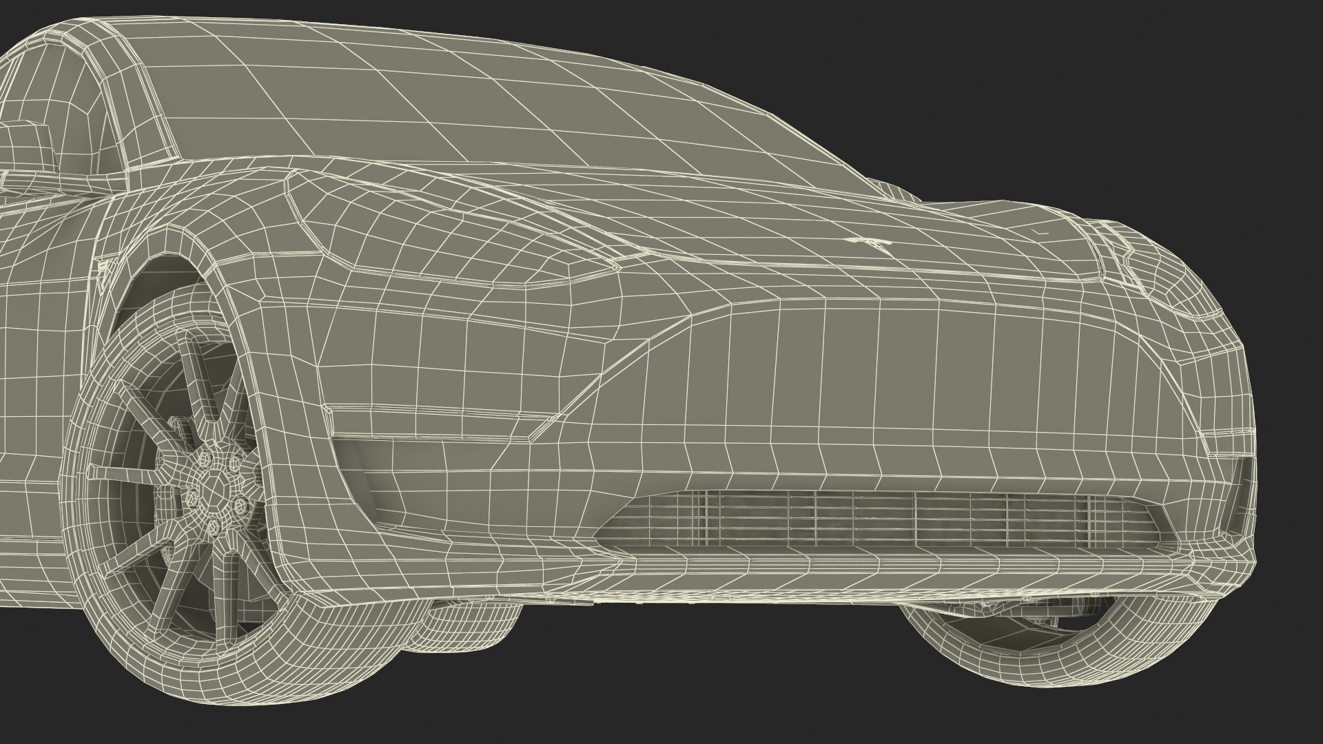 3D Tesla Model 3 Carbon Fiber Sport Package Rigged for Cinema 4D