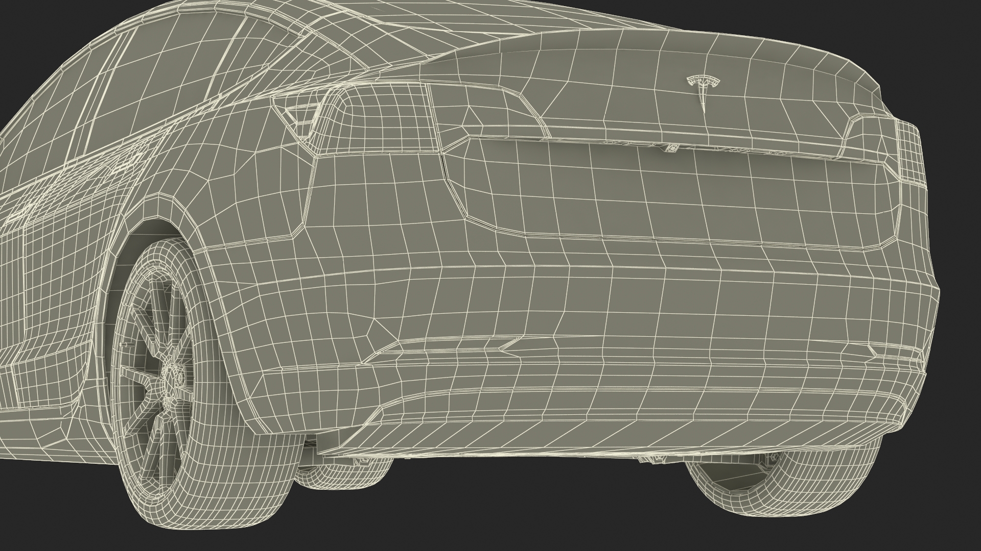 3D Tesla Model 3 Carbon Fiber Sport Package Rigged for Cinema 4D