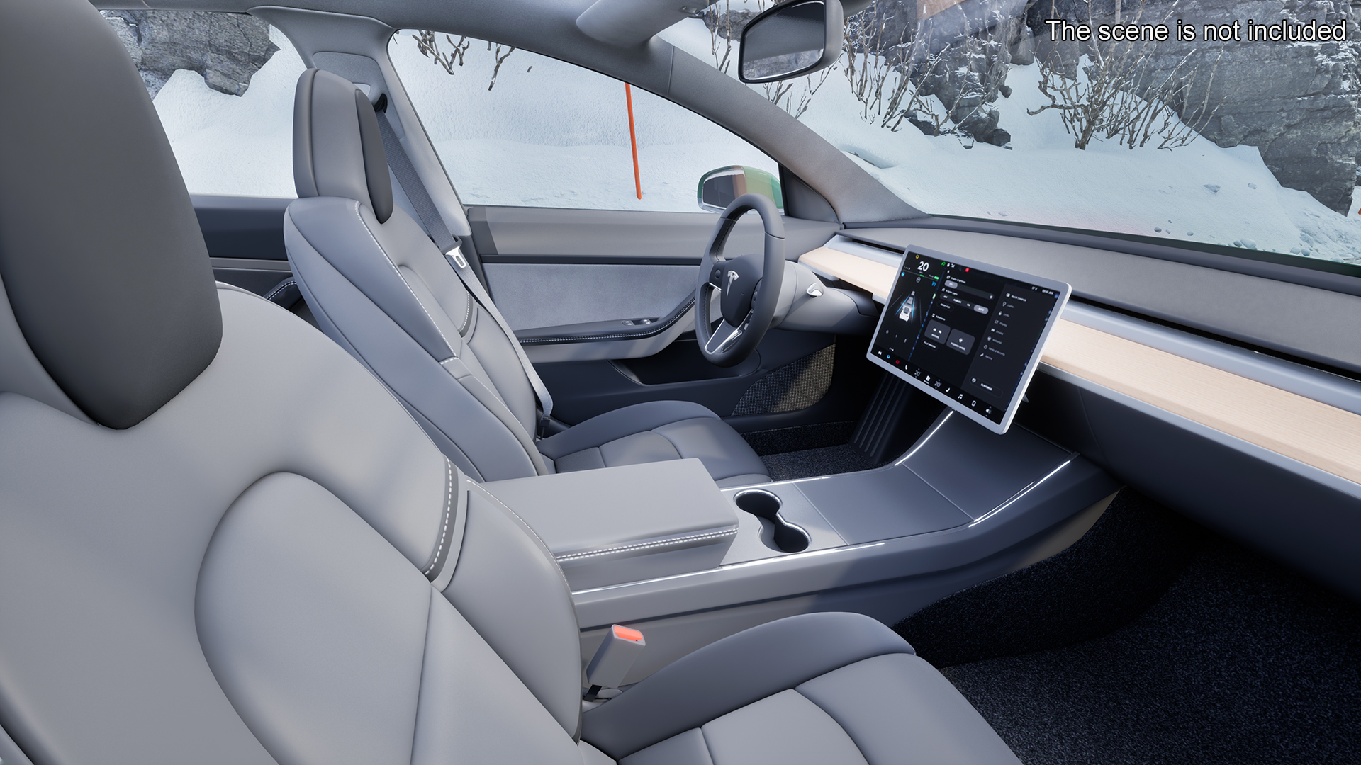 3D Tesla Model 3 Carbon Fiber Sport Package Rigged for Cinema 4D