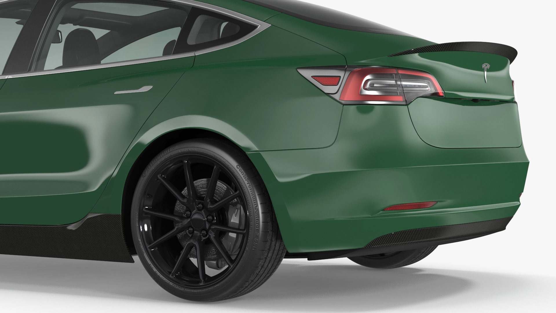 3D Tesla Model 3 Carbon Fiber Sport Package Rigged for Cinema 4D