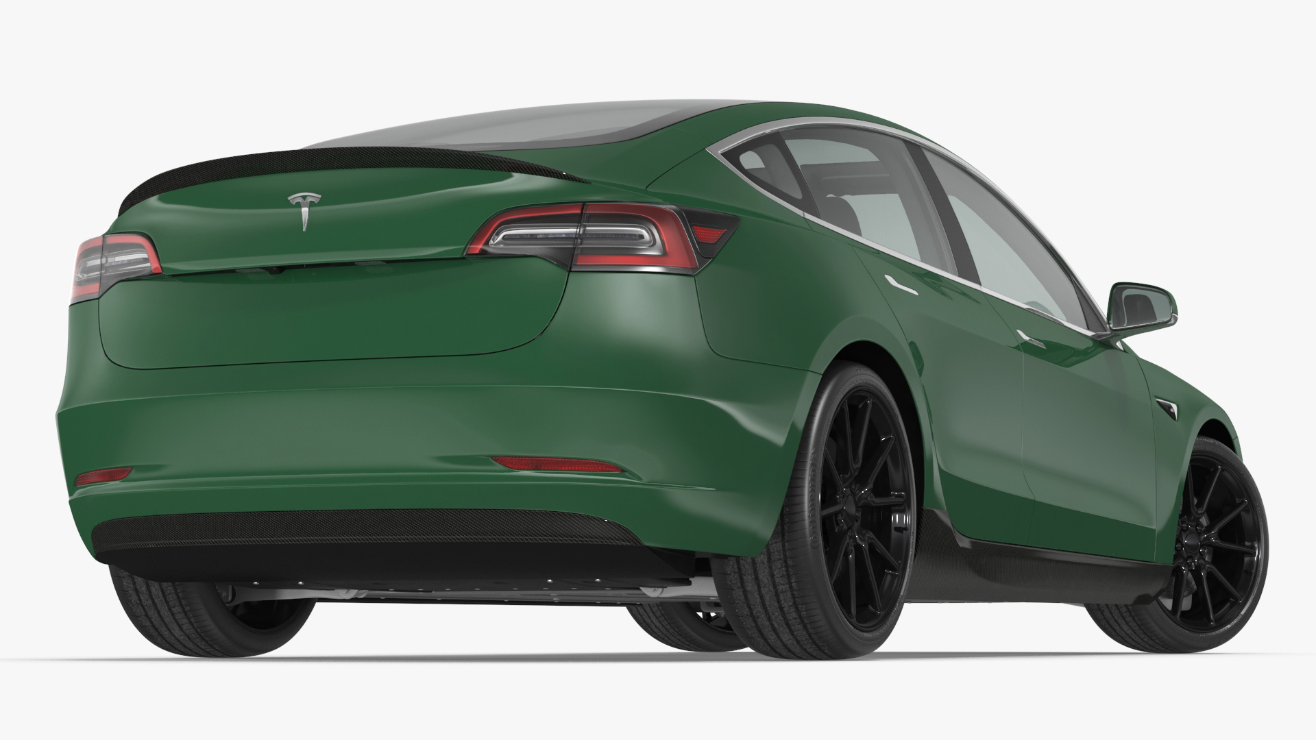 3D Tesla Model 3 Carbon Fiber Sport Package Rigged for Cinema 4D