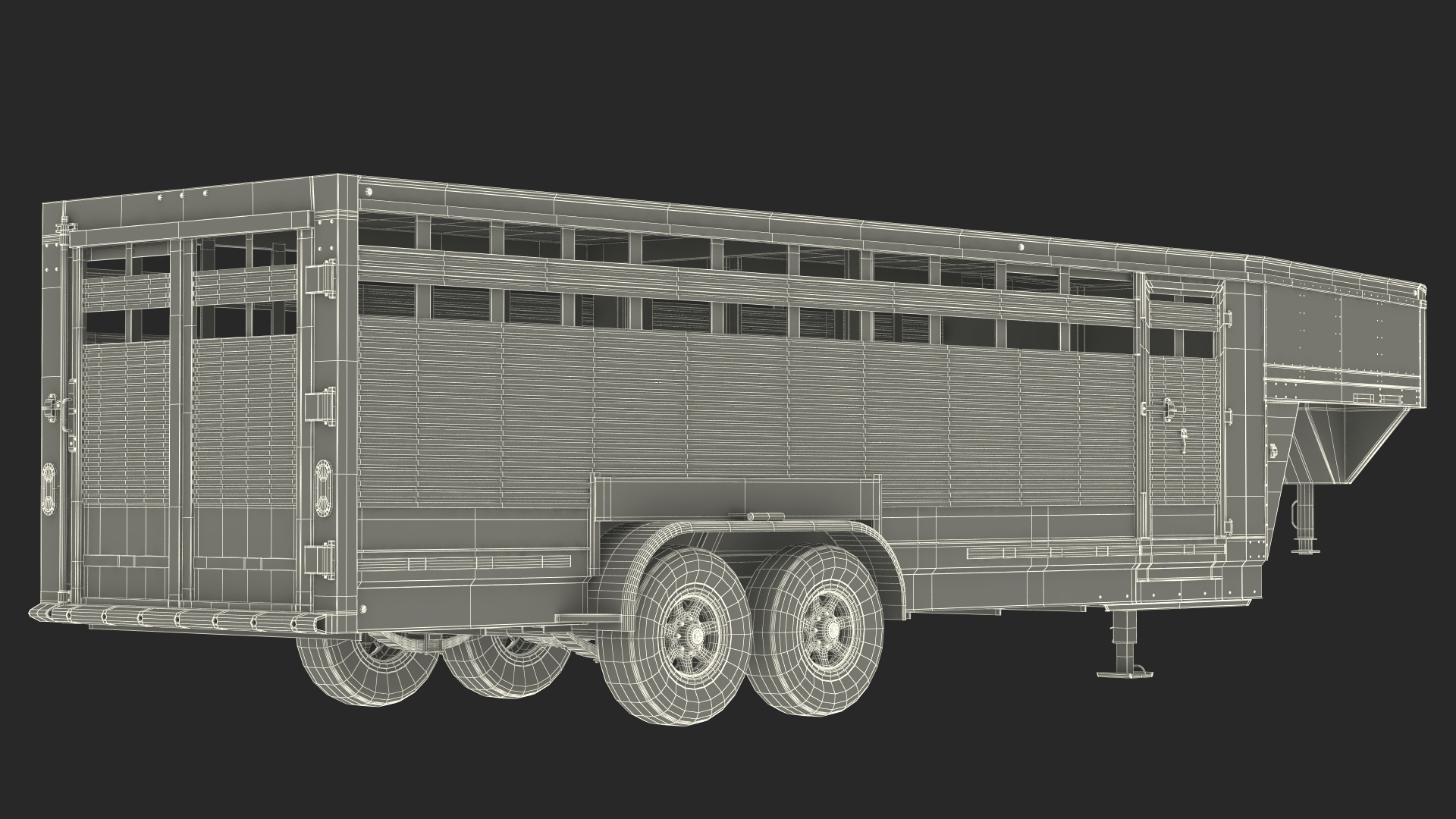 3D Livestock Transport Trailer New