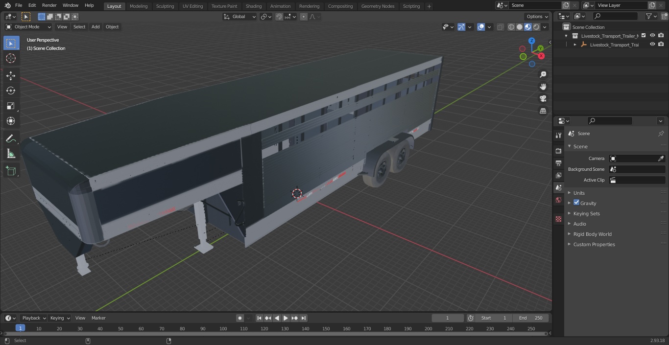 3D Livestock Transport Trailer New