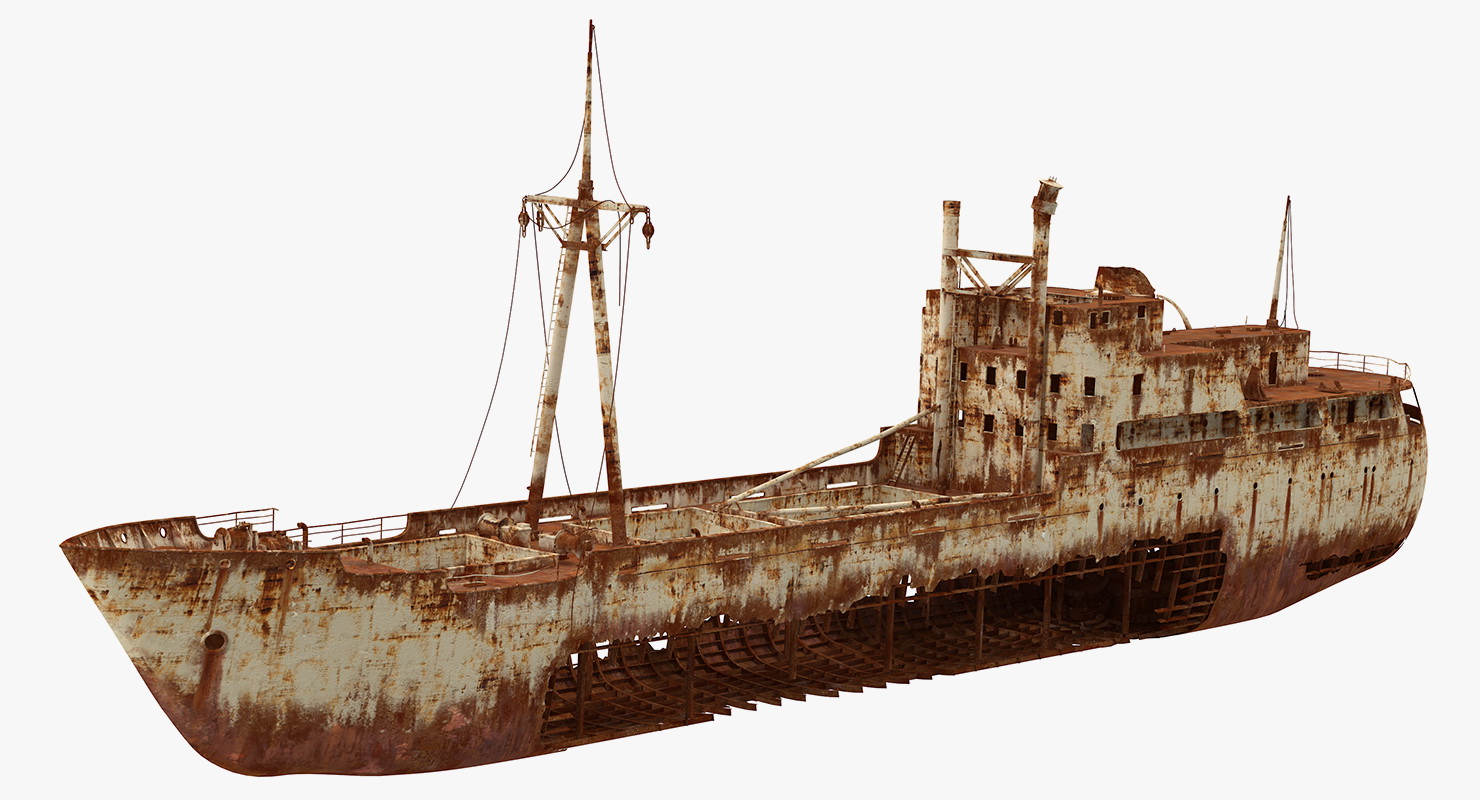 3D Rusty Ship Wreck