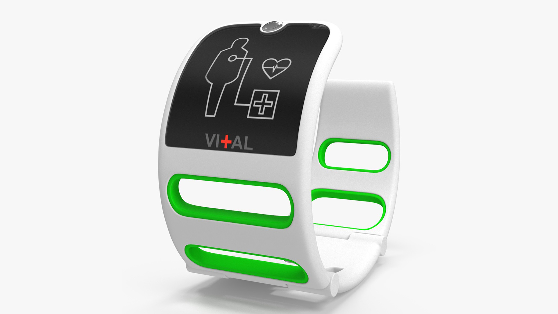 3D Medical Bracelet Vital Green model