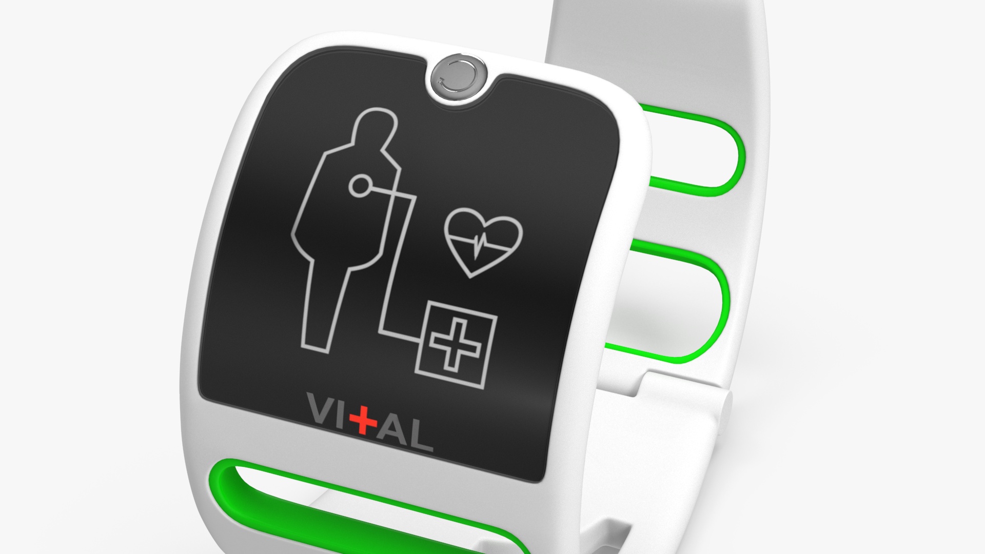 3D Medical Bracelet Vital Green model