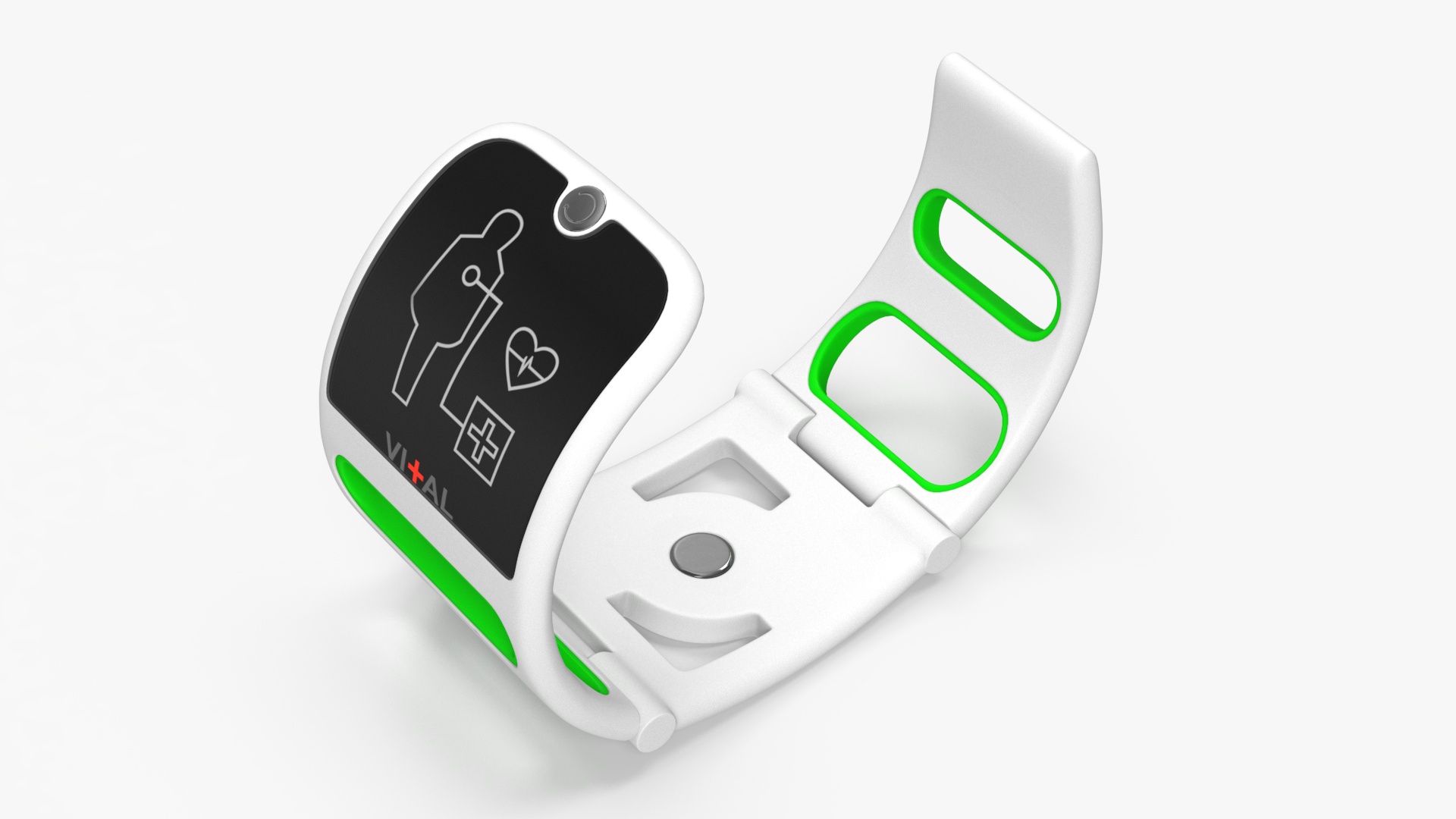 3D Medical Bracelet Vital Green model