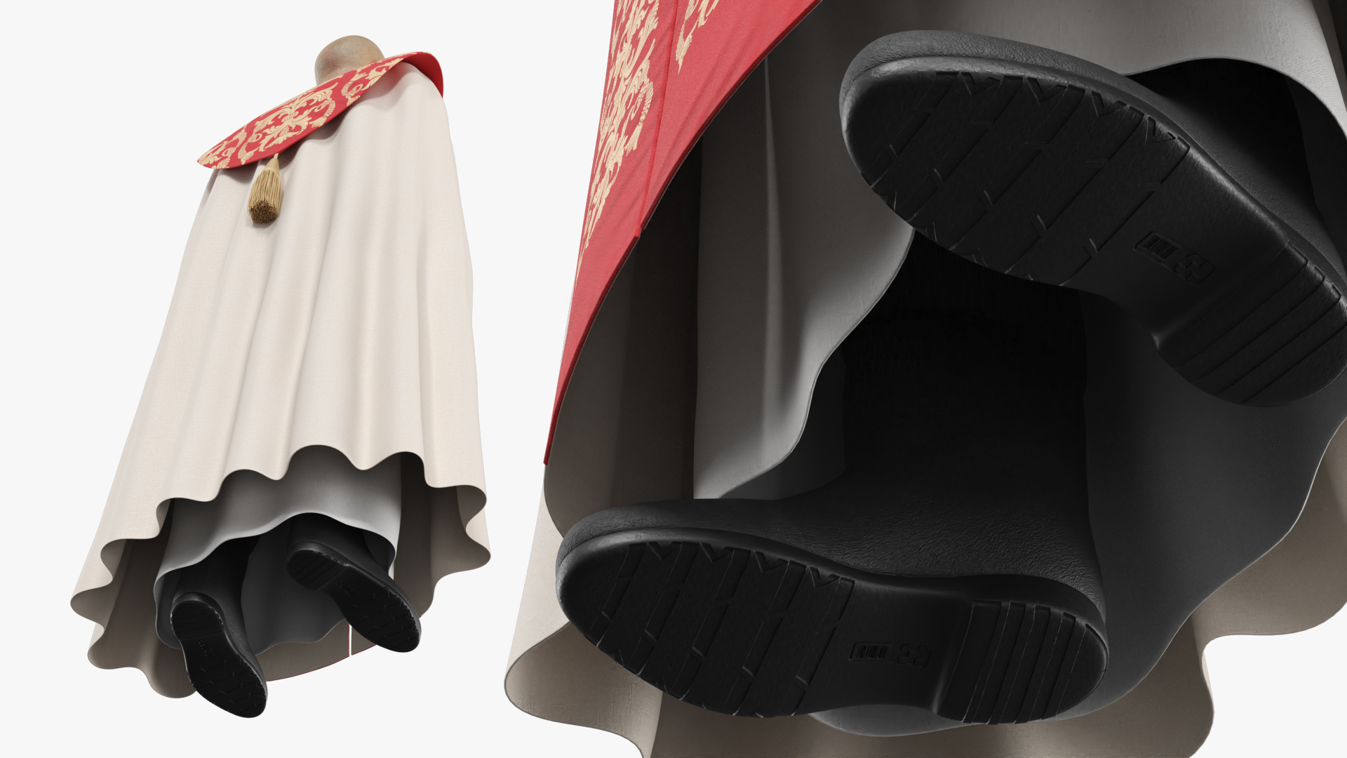 Ceremonial Priest Robe on Man, view 4
