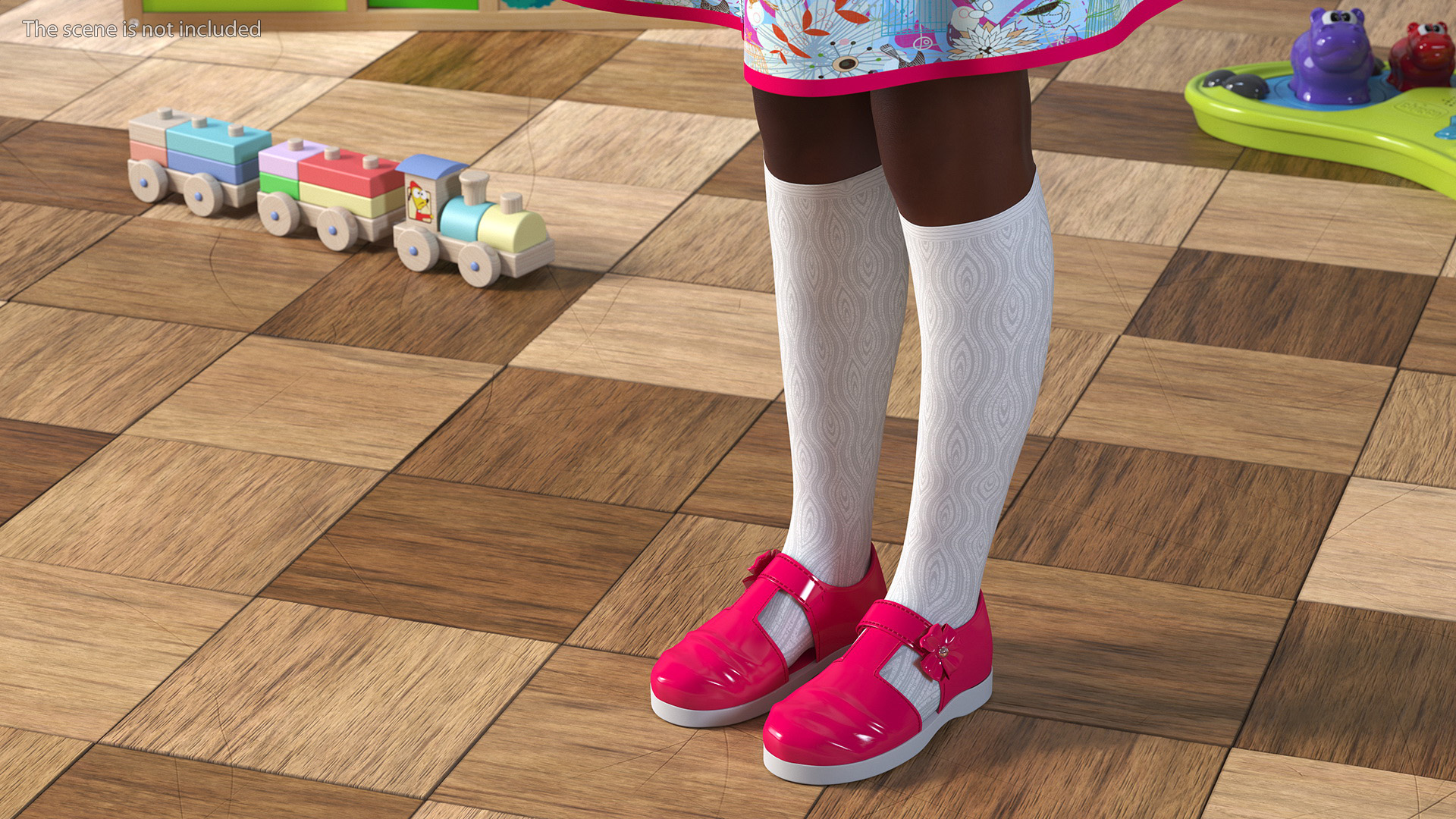 Everyday Style Black Girl Child Rigged for Maya 3D