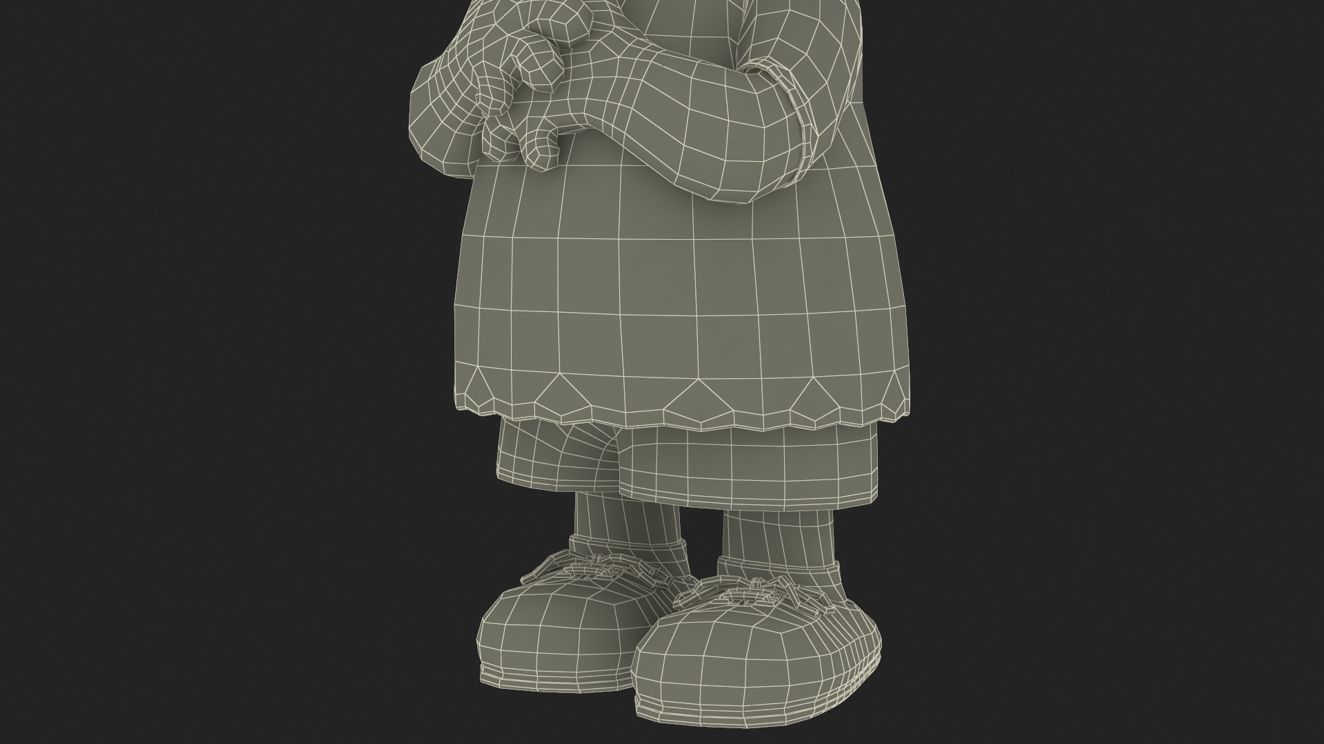 3D model Charlie Brown Scared Pose