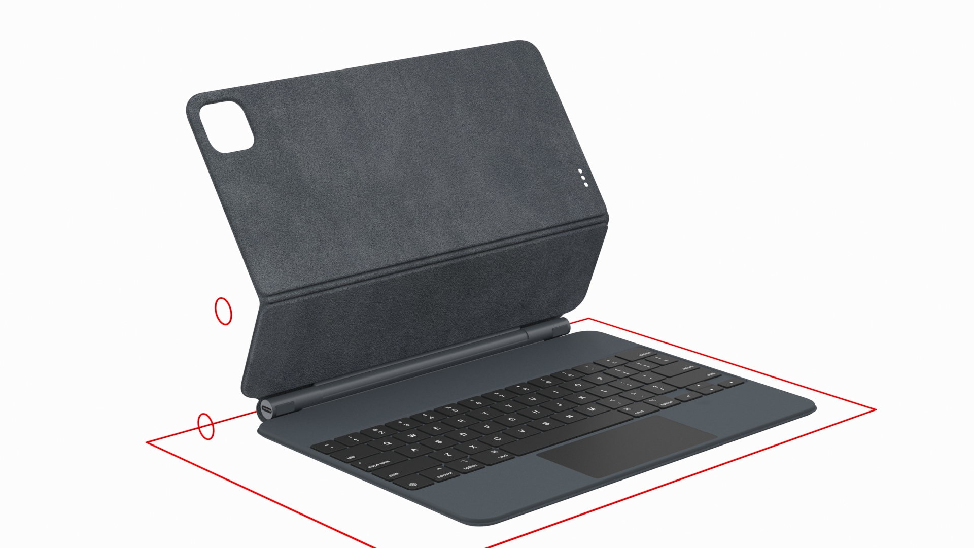 3D Magic Keyboard for 11 inch Rigged model