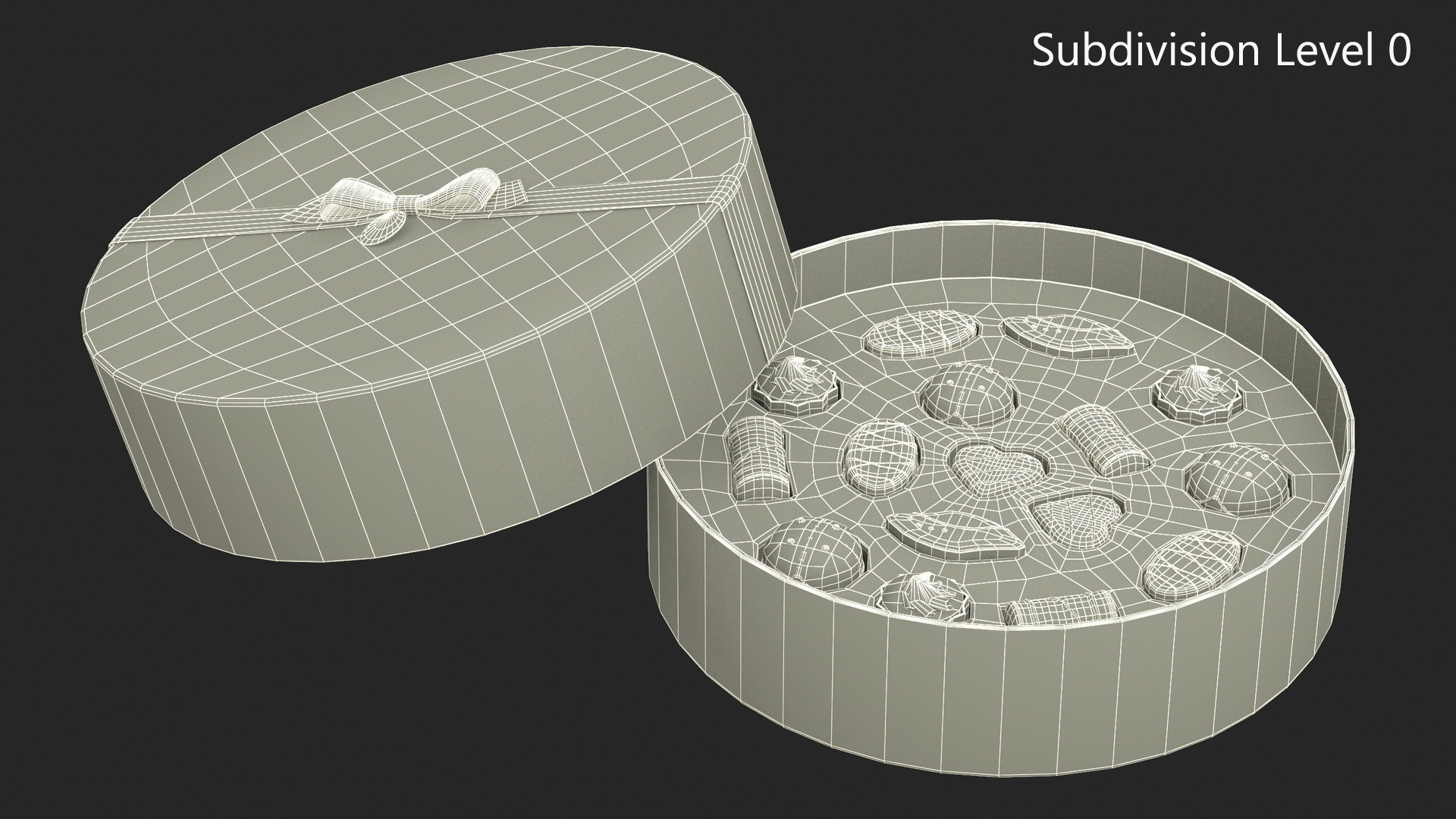 Premium Ethel M Chocolate Box Open 3D model