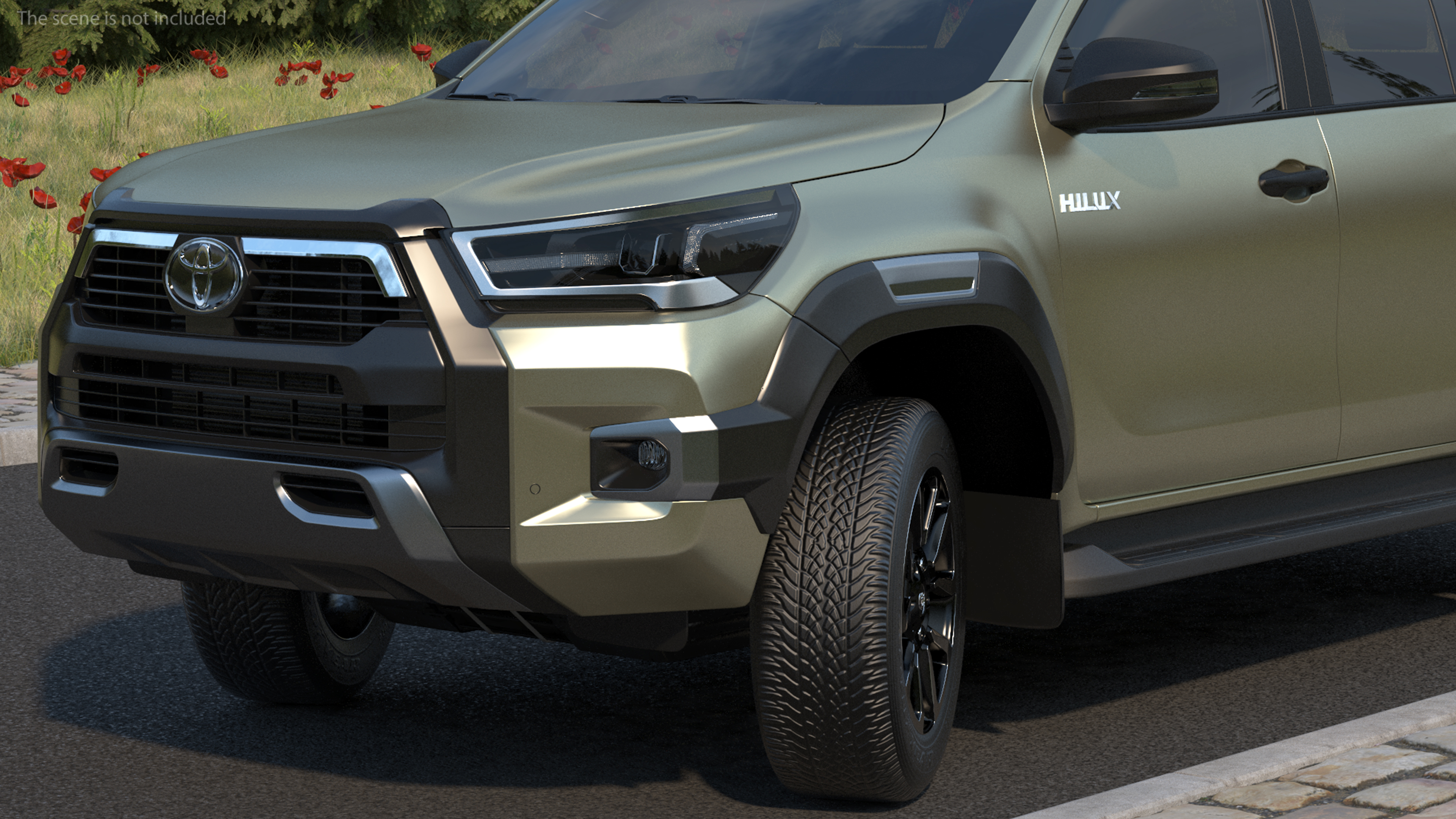 Toyota Hilux 2022 Rigged 3D model