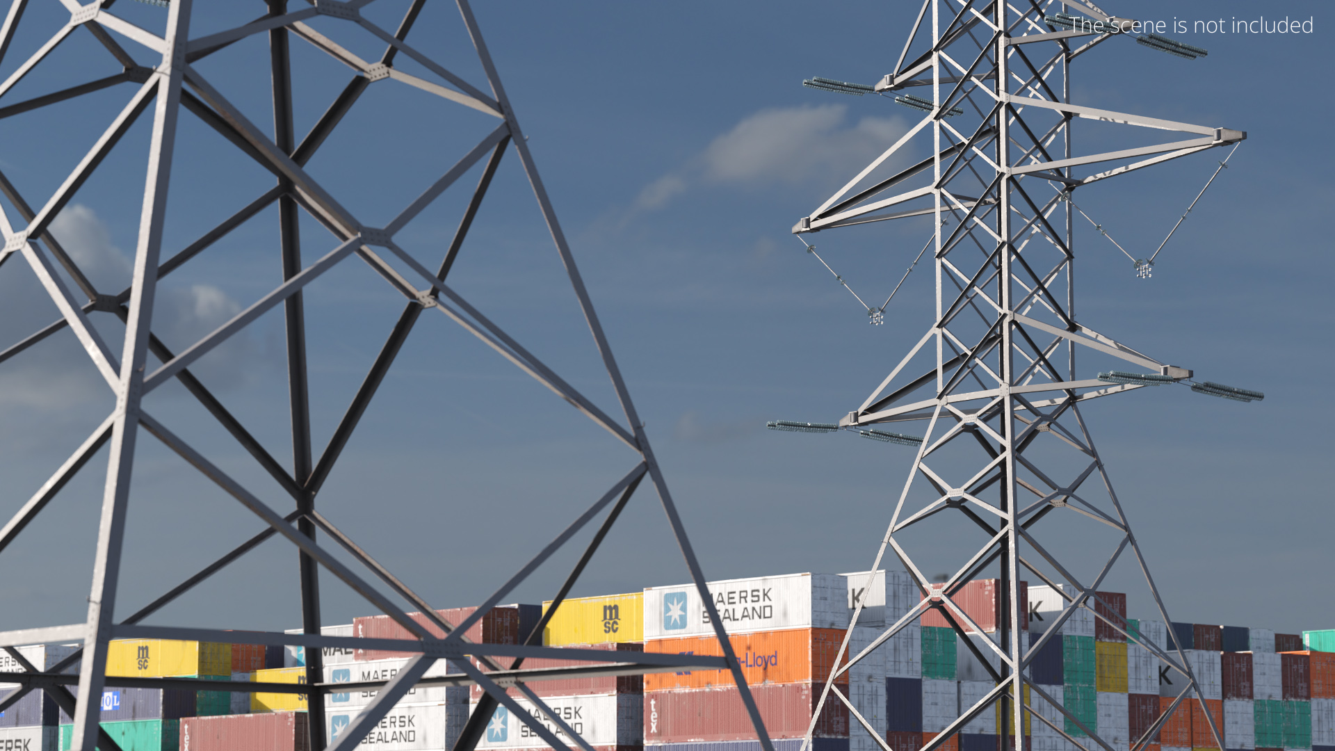 Vertical Lattice Power Tower - view 3