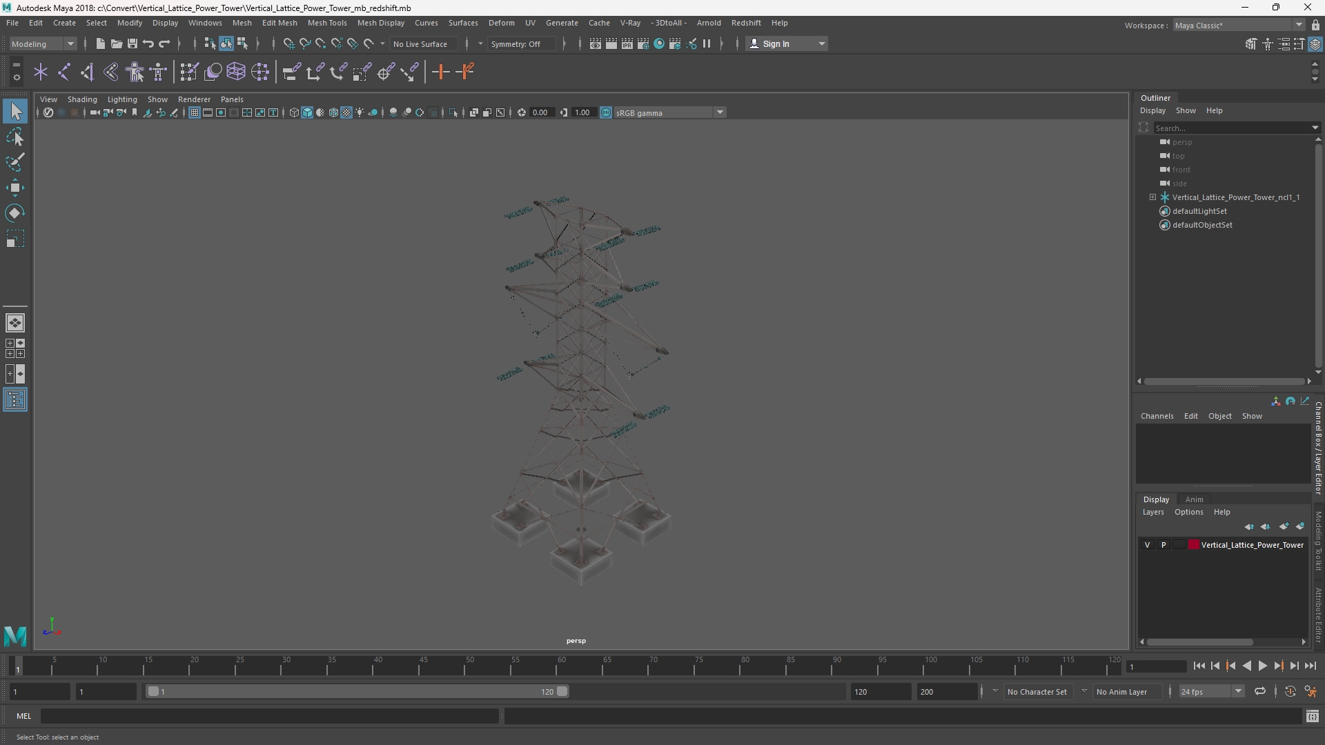 Vertical Lattice Power Tower - view 11