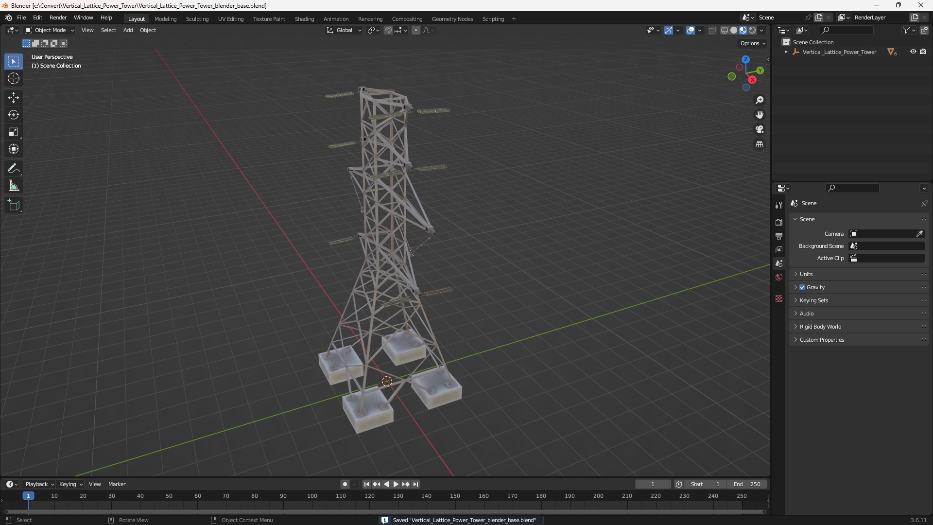 Vertical Lattice Power Tower - view 10