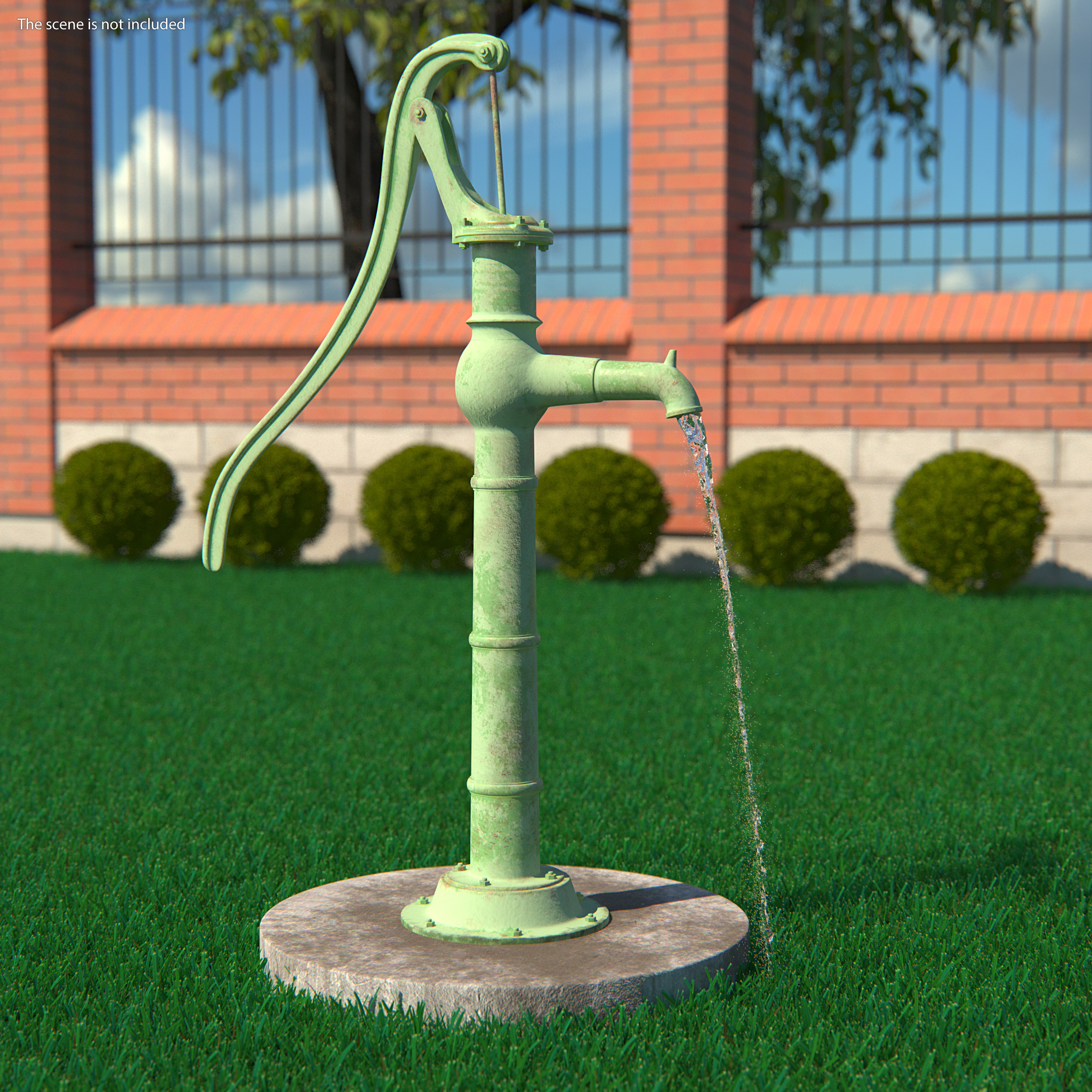 3D Vintage Hand Water Pump model