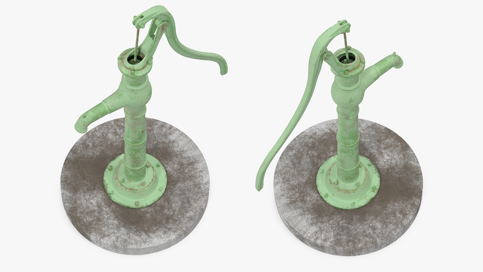 3D Vintage Hand Water Pump model