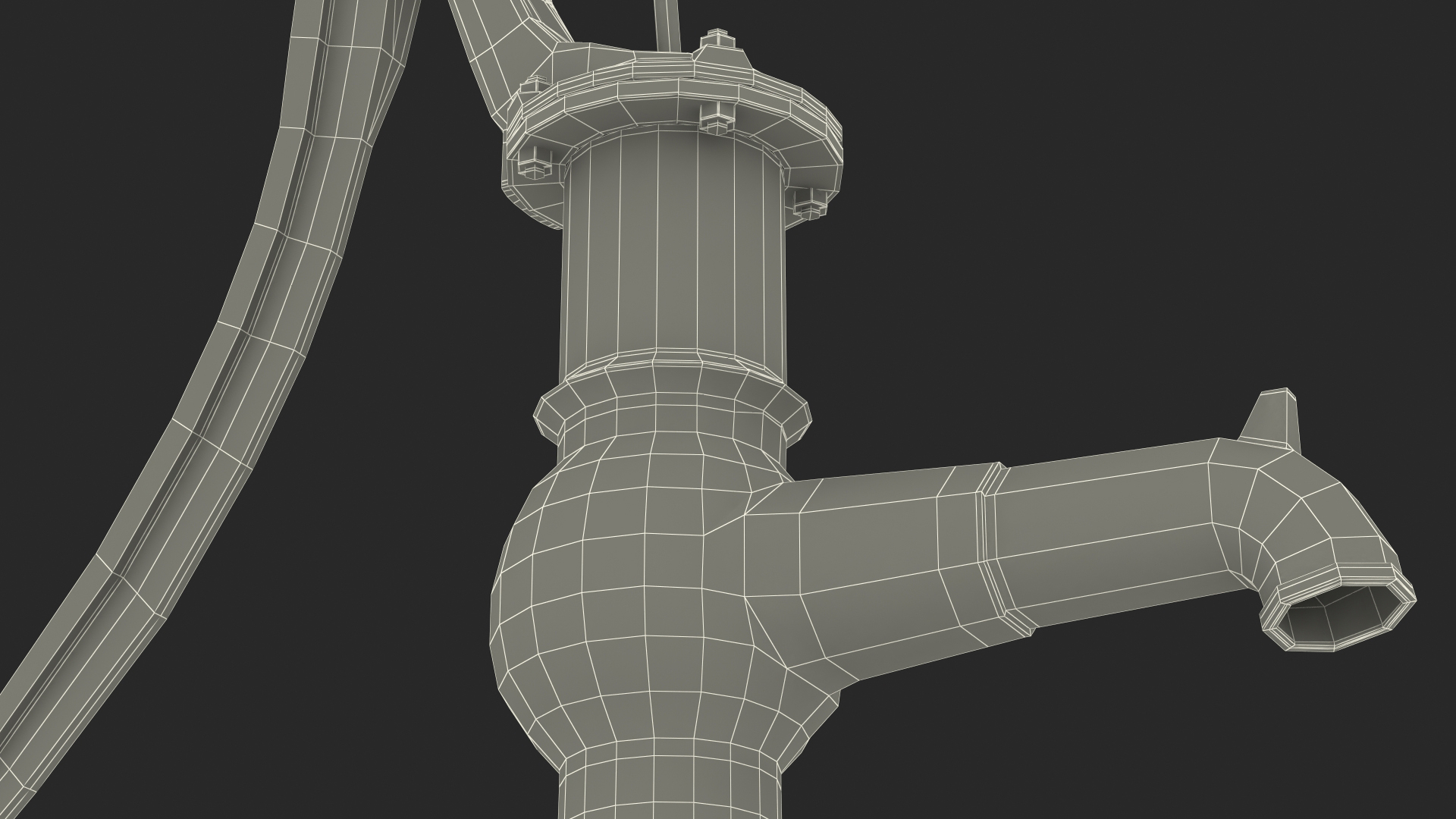 3D Vintage Hand Water Pump model