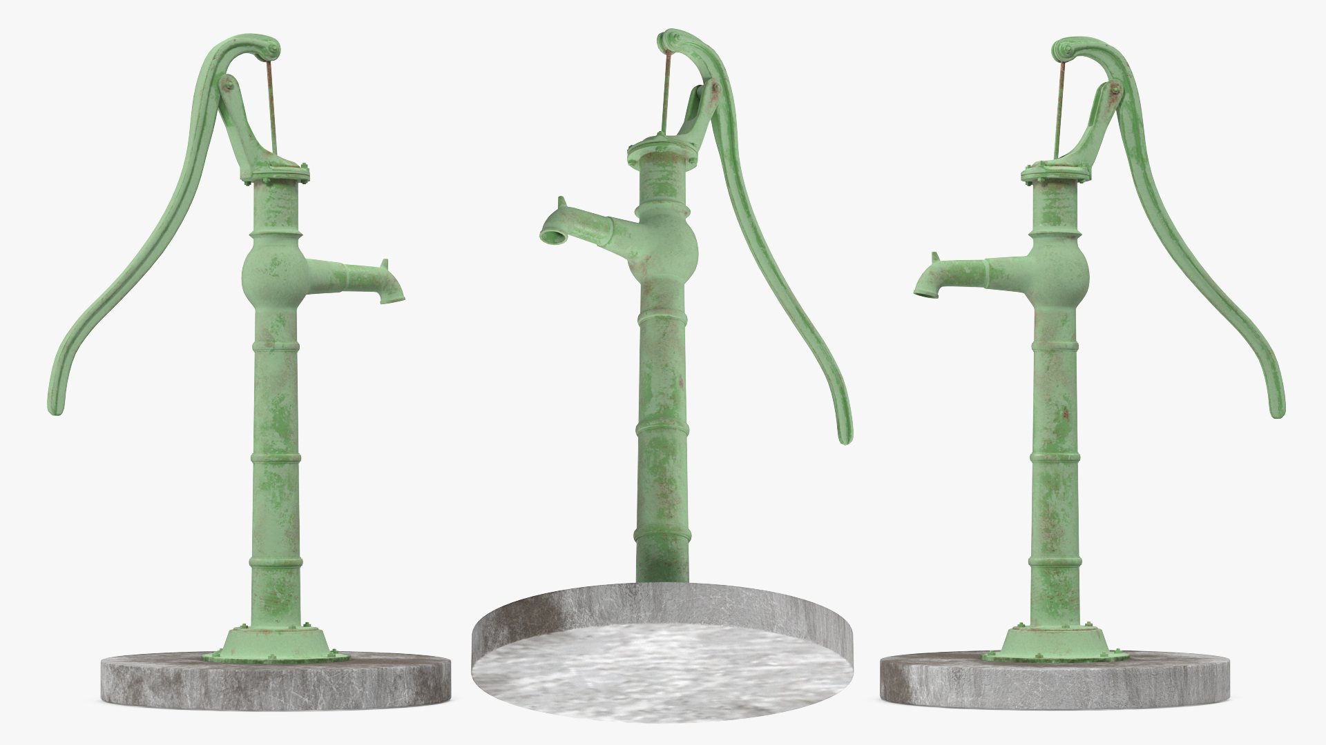 3D Vintage Hand Water Pump model