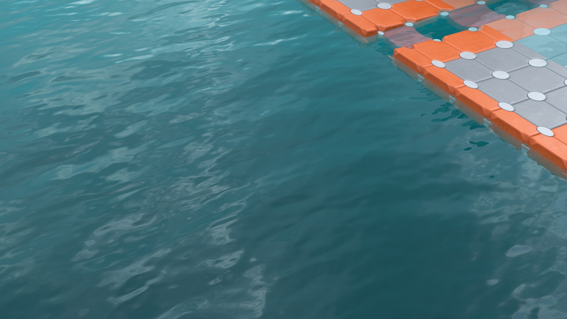 Aston Martin Submarine Floating Pontoon Cubes Rigged 3D