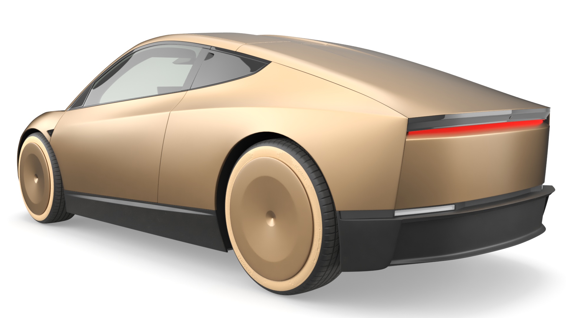 3D Tesla Cybercab Robotaxi model