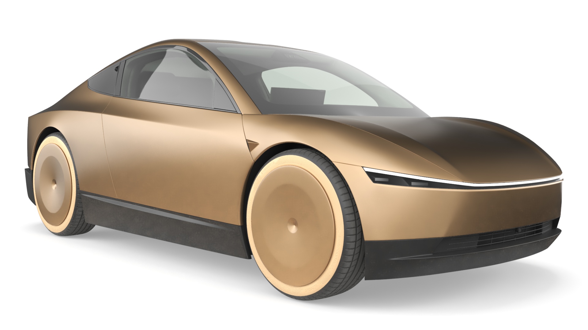 3D Tesla Cybercab Robotaxi model